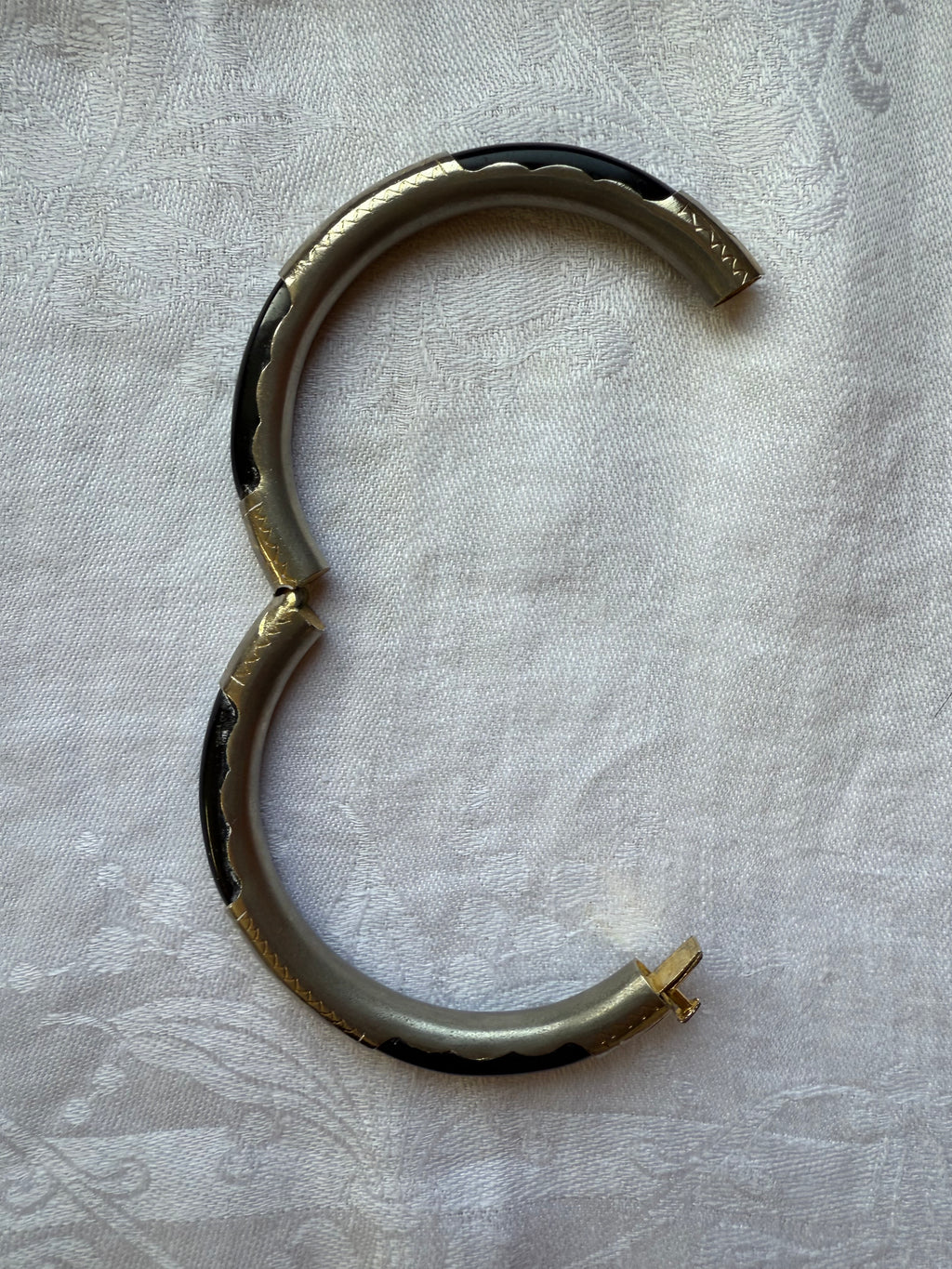 Black & Silver Bangle