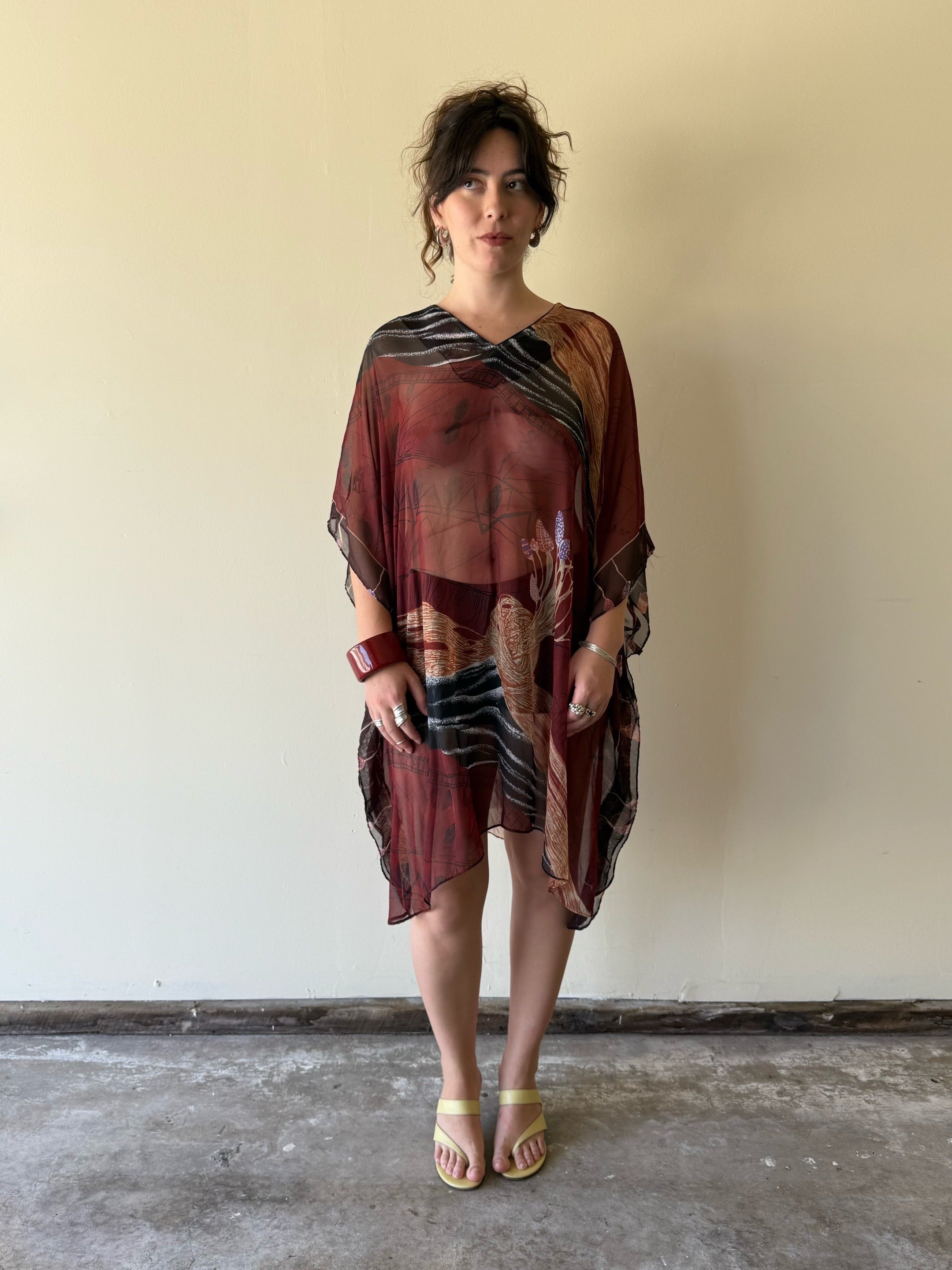 Vintage sheer kaftan