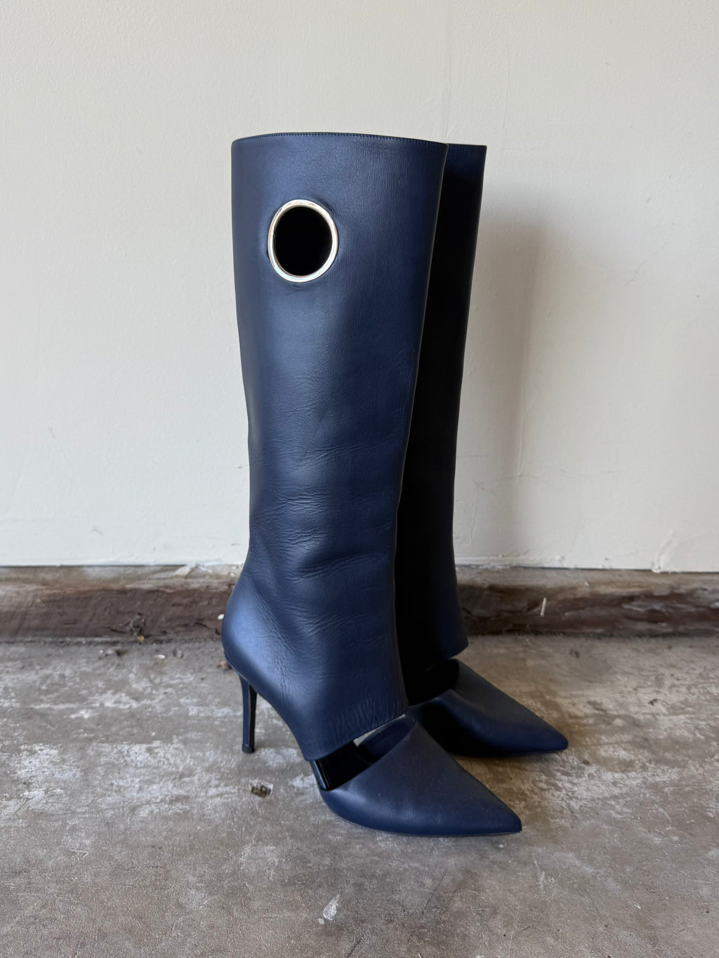 Salvatore Ferragamo Cut-out Boots / 5.5