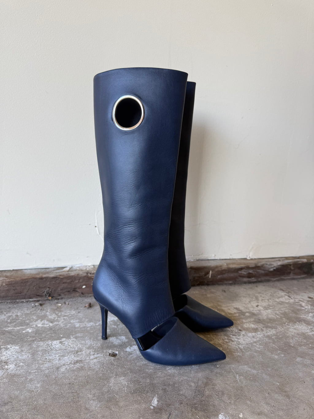 Salvatore Ferragamo Cut-out Boots / 5.5
