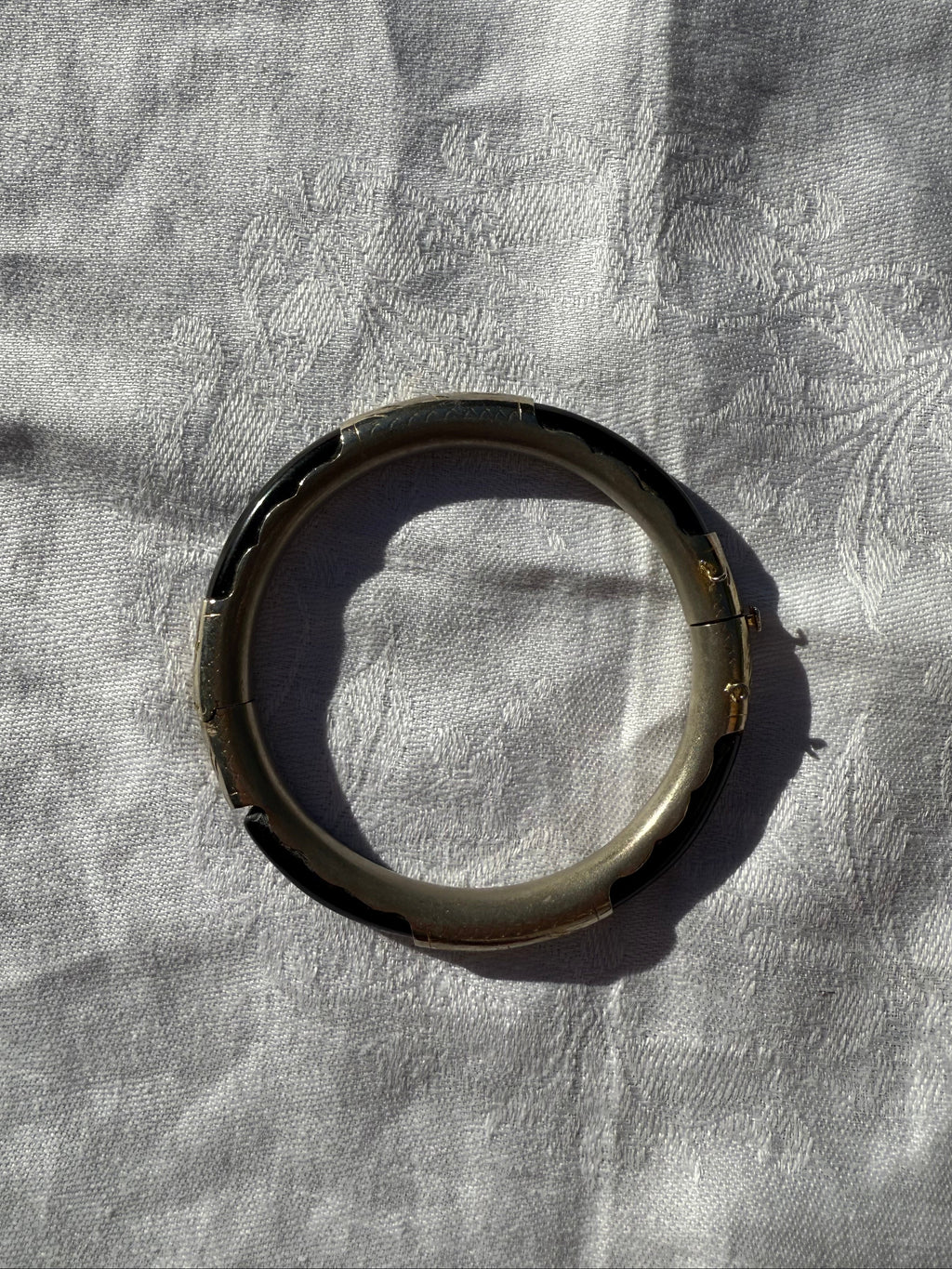 Black & Silver Bangle