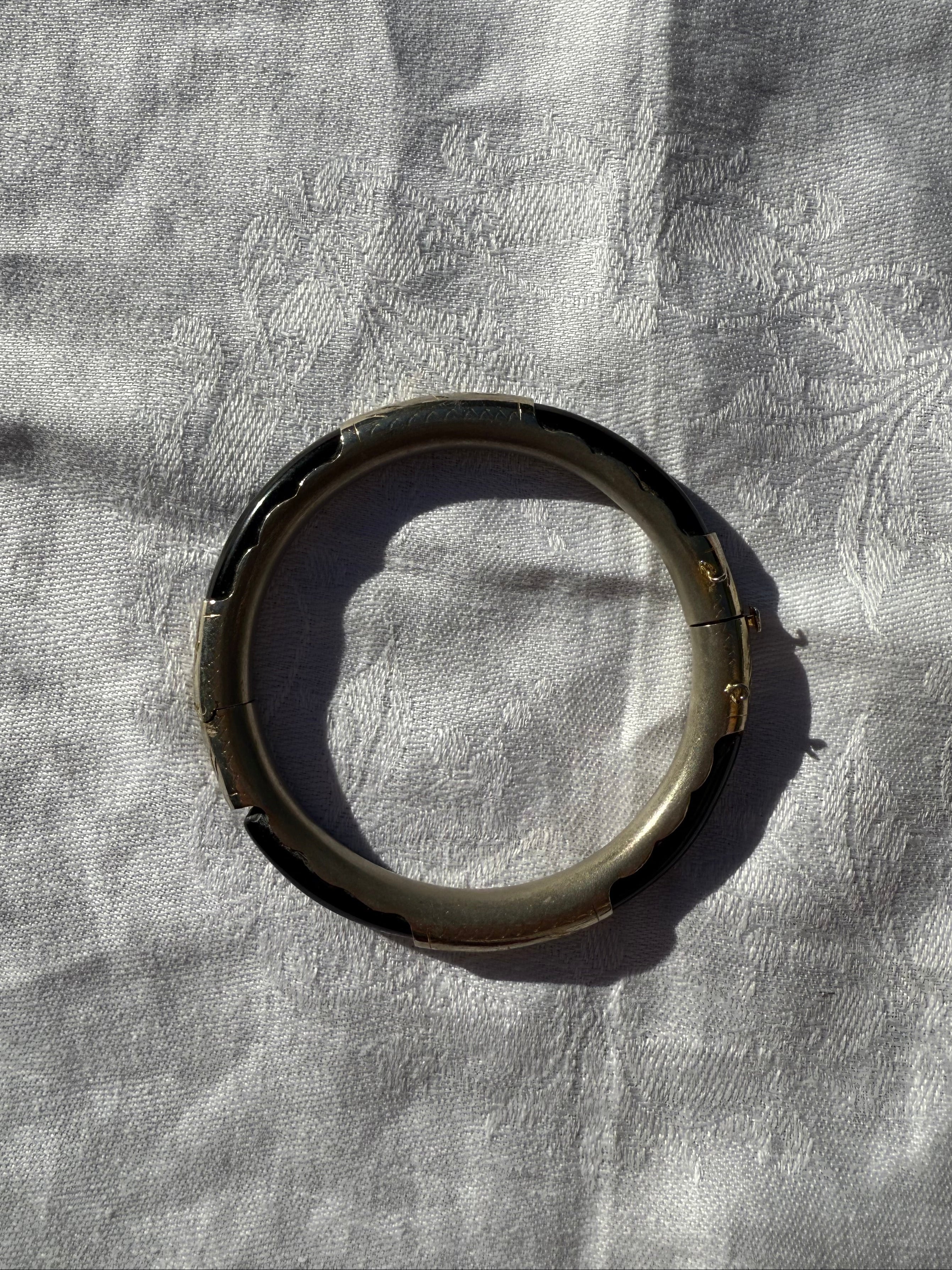 Black & Silver Bangle