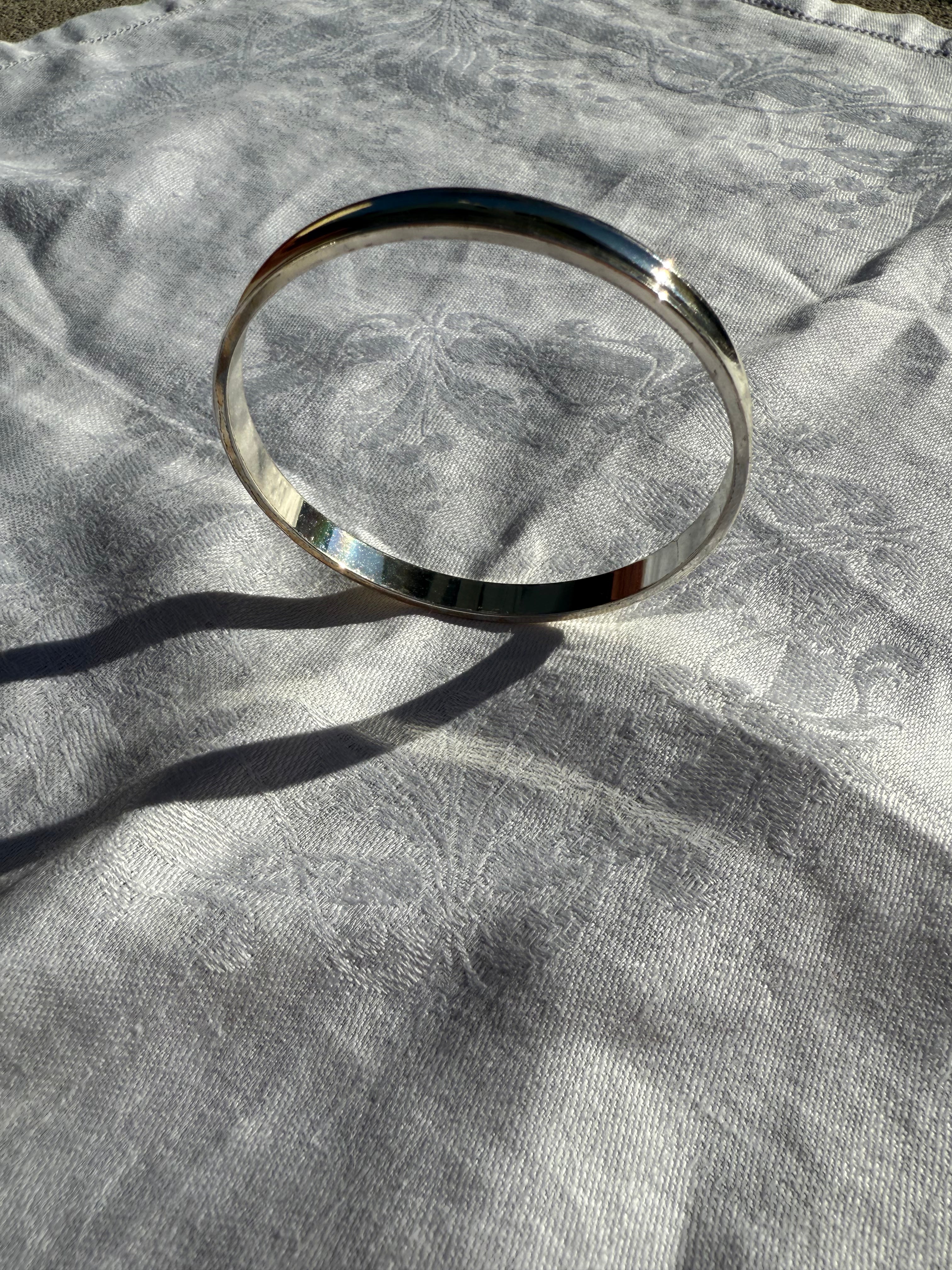 Thin Silver Bracelet