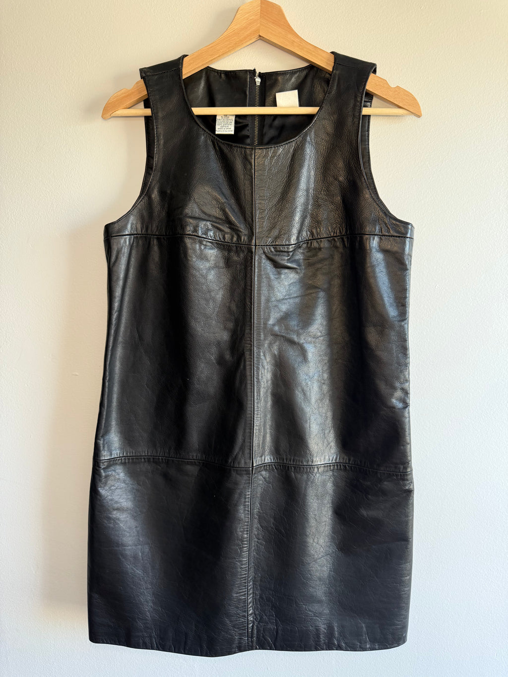 DKNY Leather Shift Dress / 10