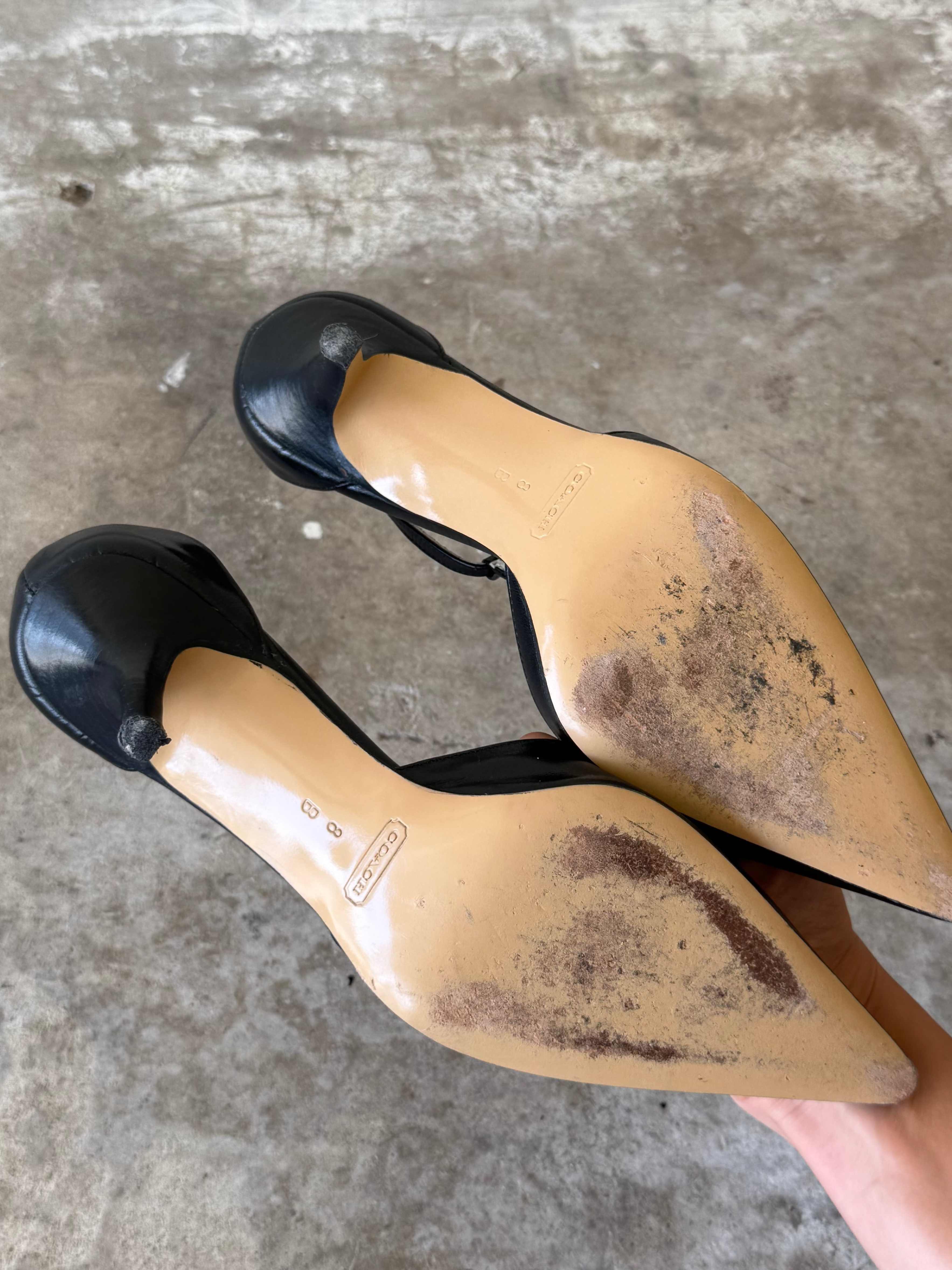 Coach T-Strap Heels / US 8