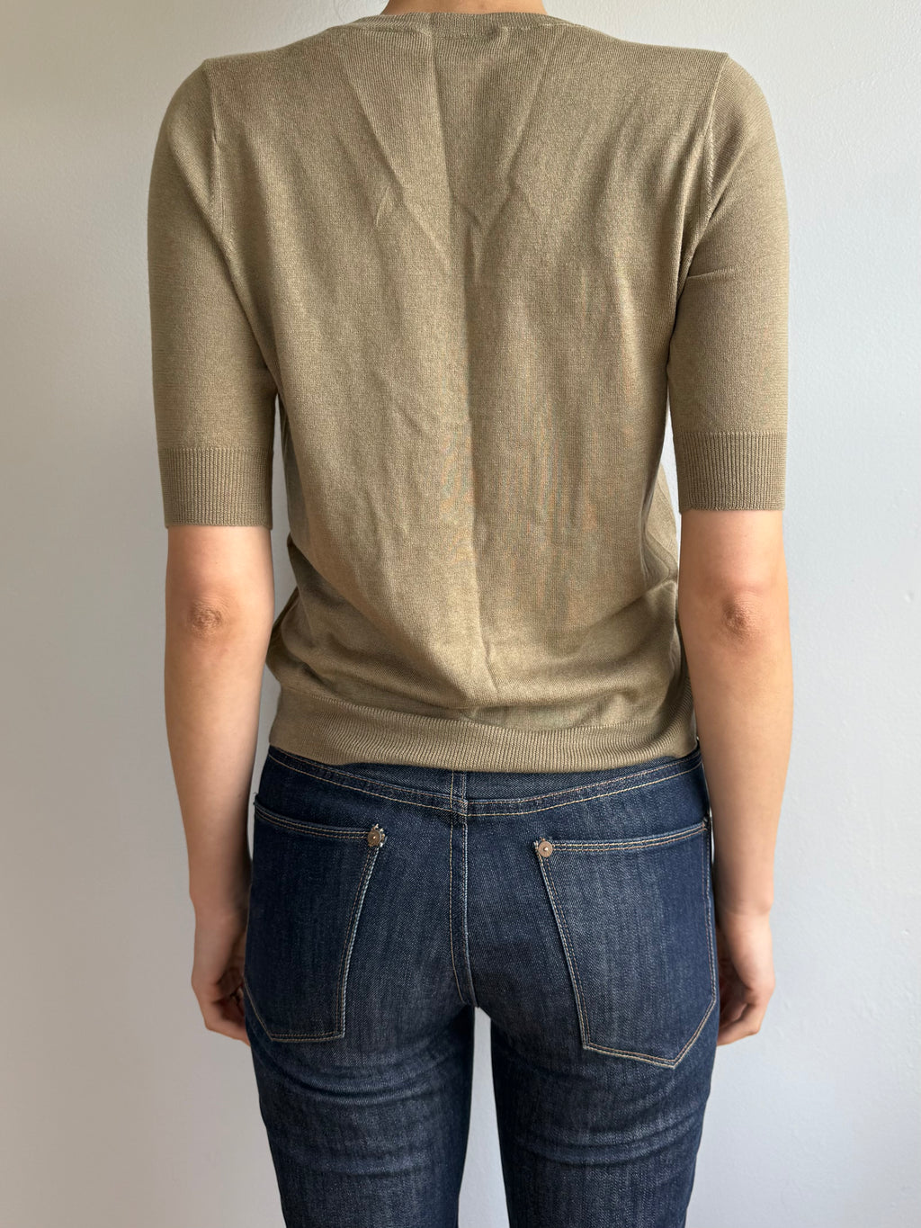 DKNY Silk Tie Top / P