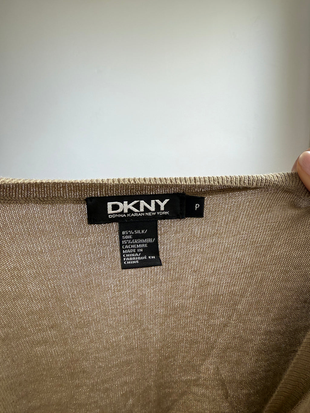 DKNY Silk Tie Top / P