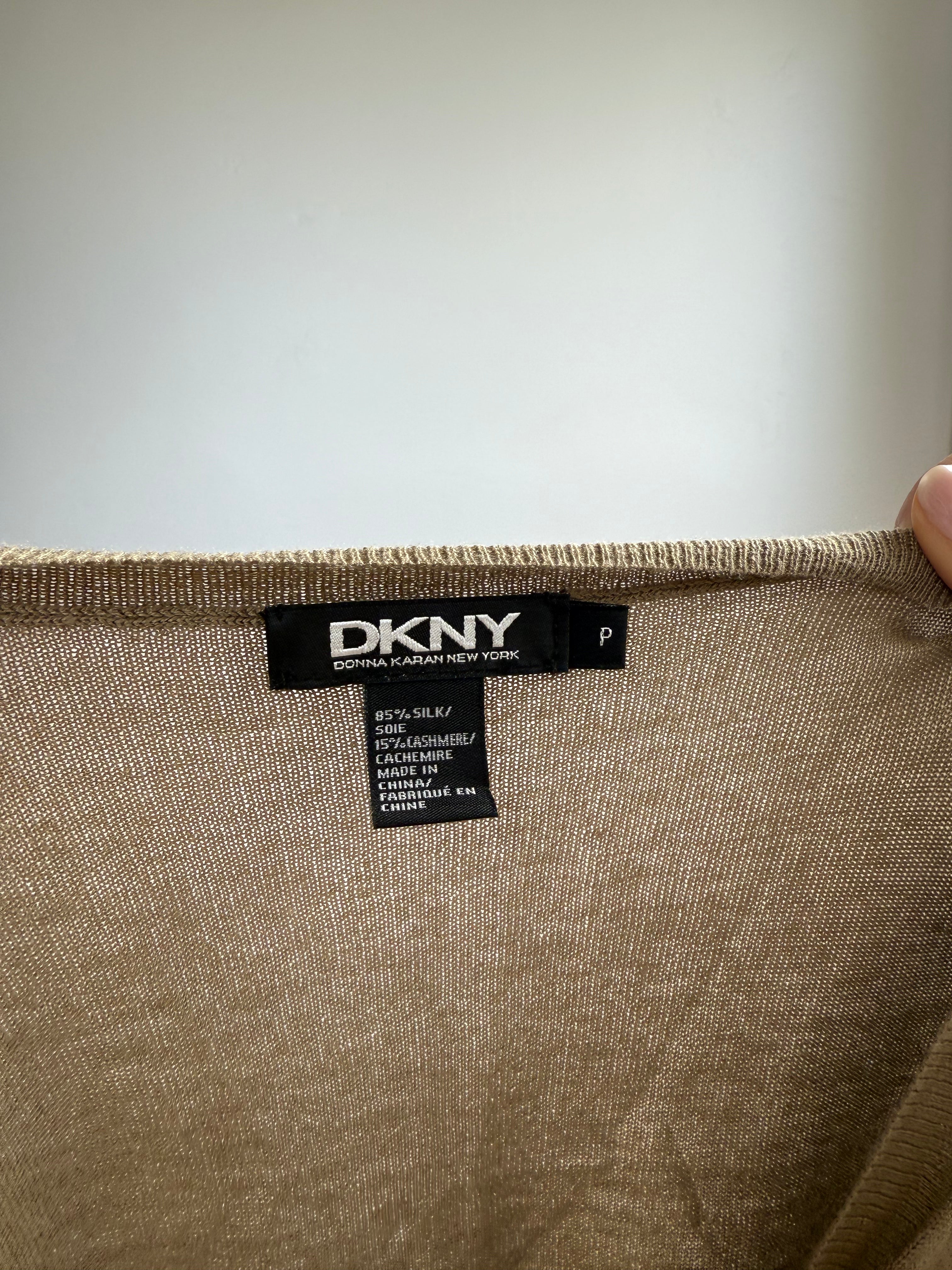 DKNY Silk Tie Top / P