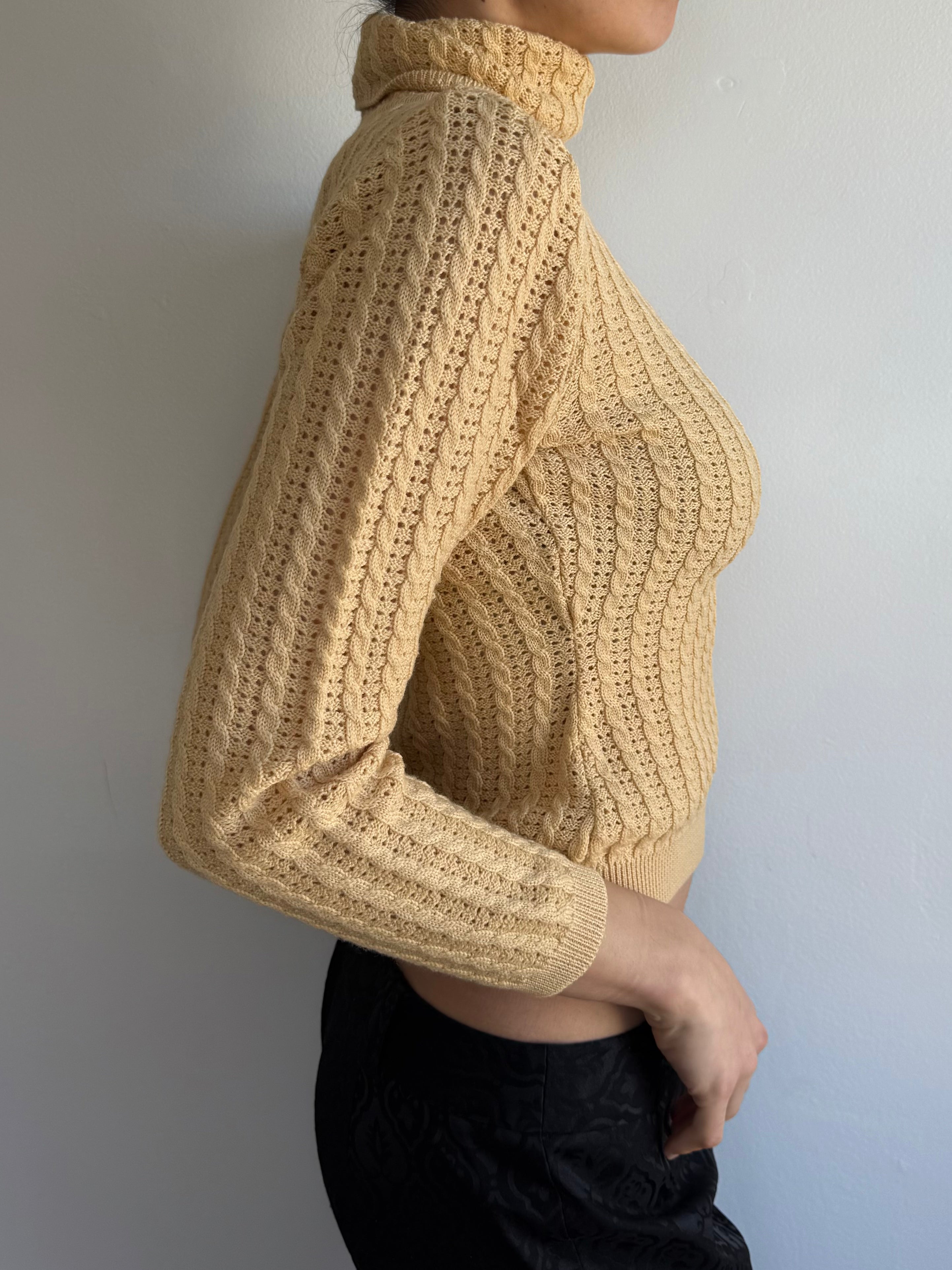 90s DKNY Chunky Turtleneck / S