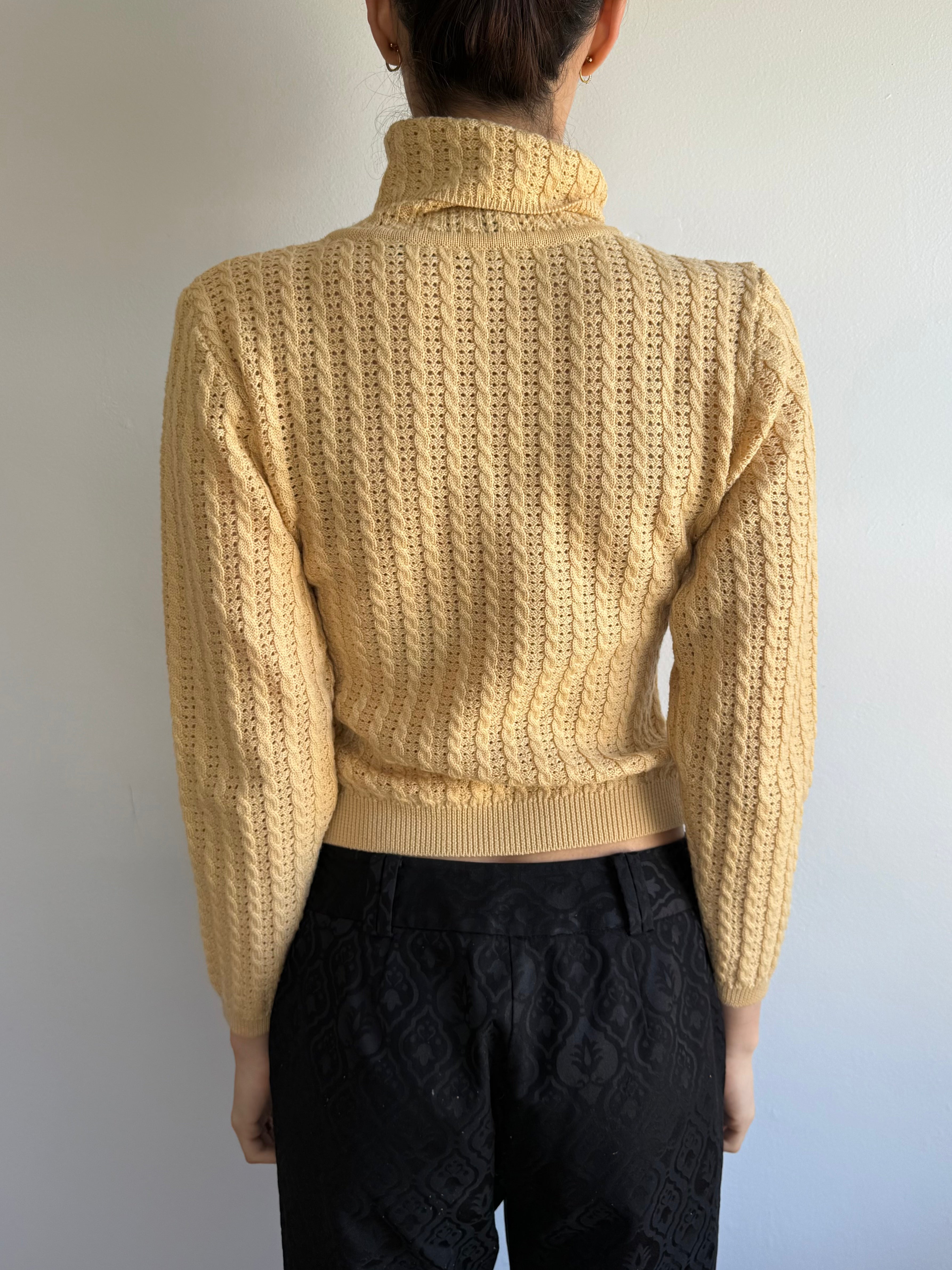 90s DKNY Chunky Turtleneck / S