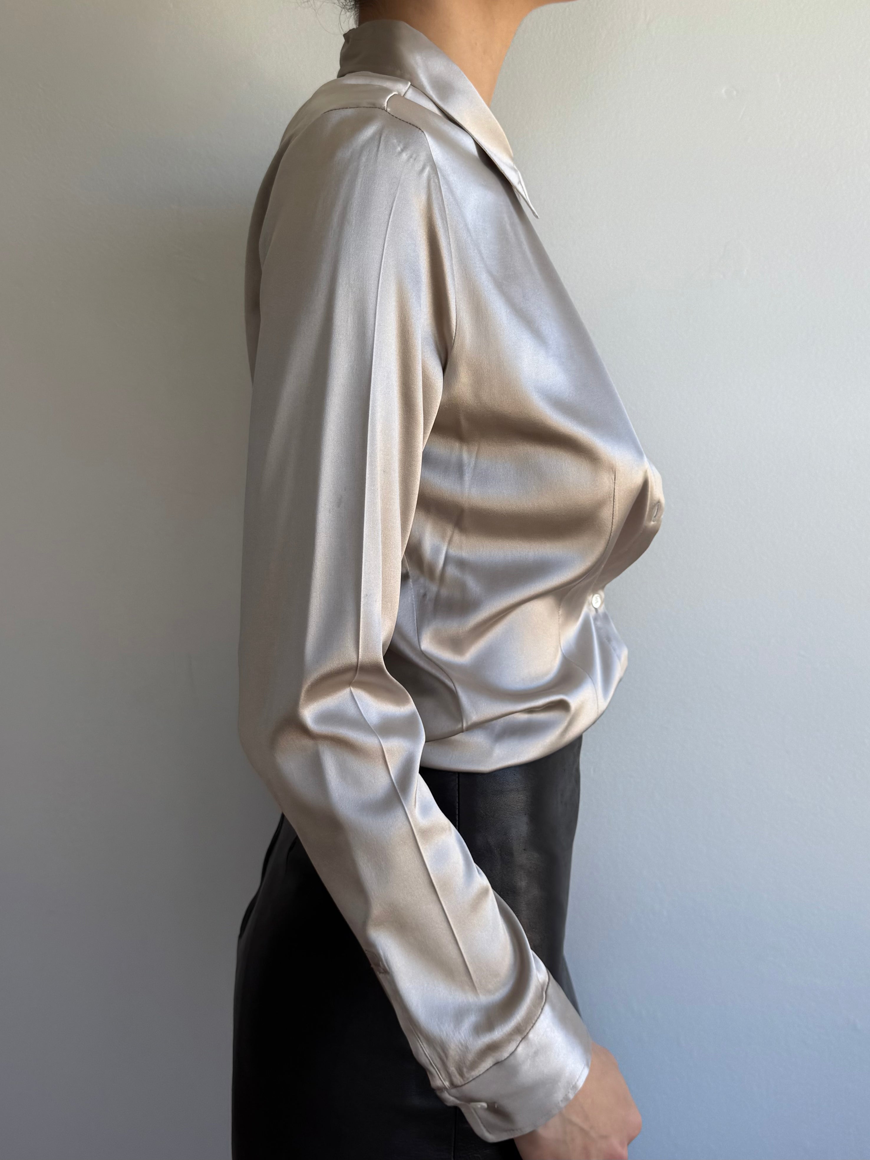 Banana Republic Stretch Silk Blouse / M