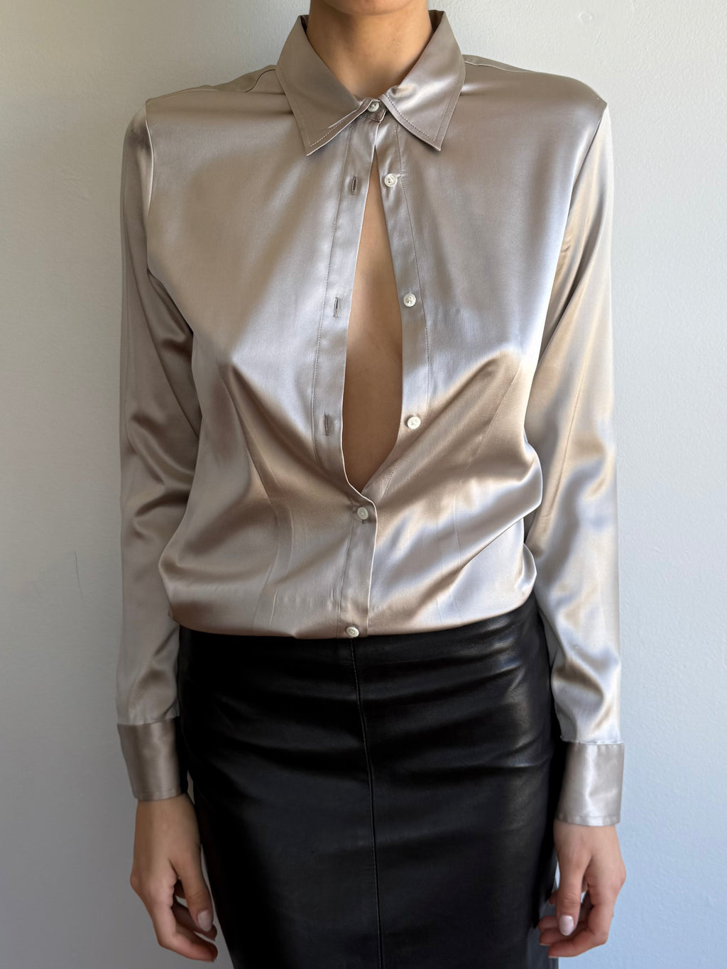 Banana Republic Stretch Silk Blouse / M