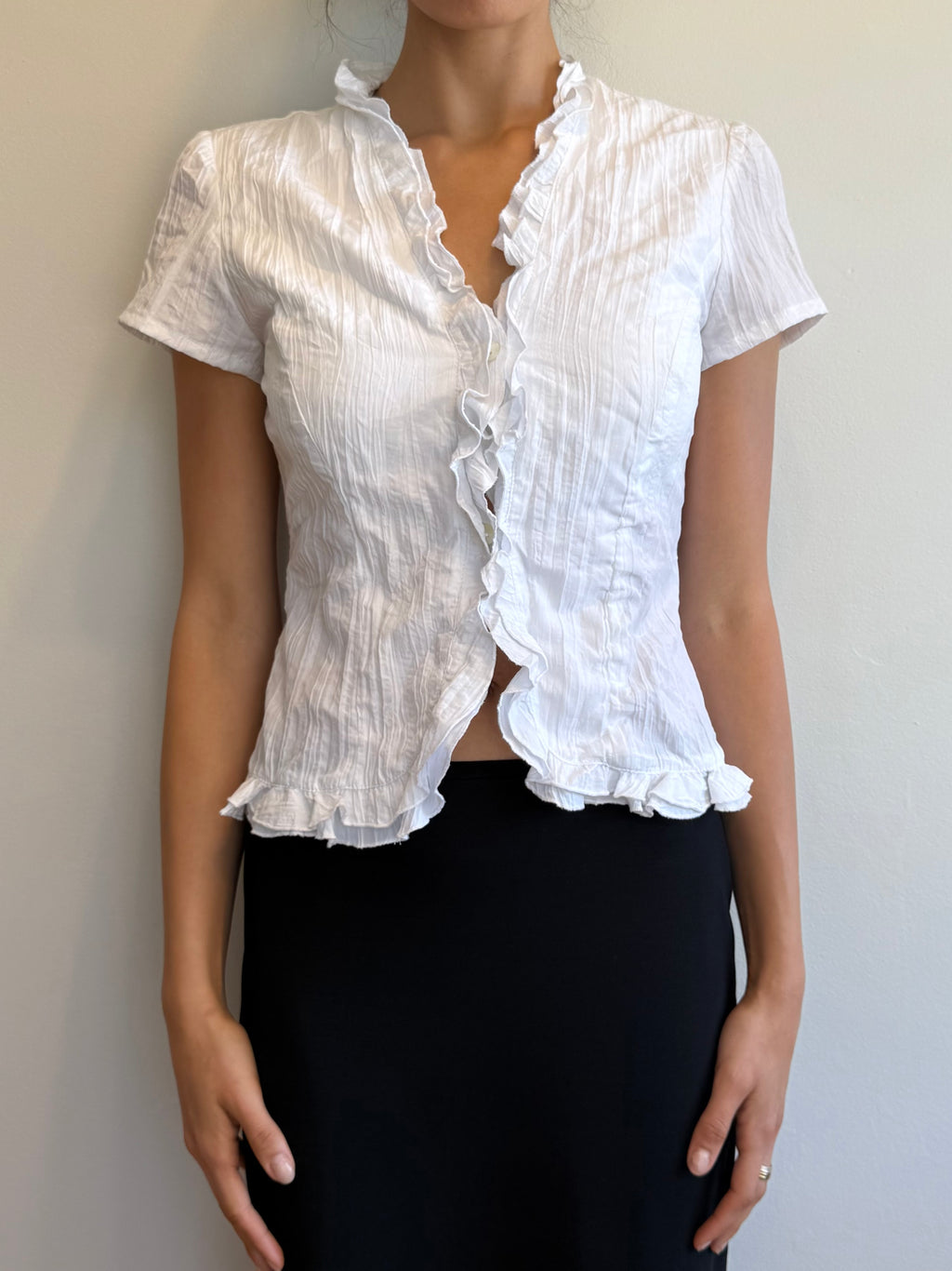 Y2k Ruffle Blouse