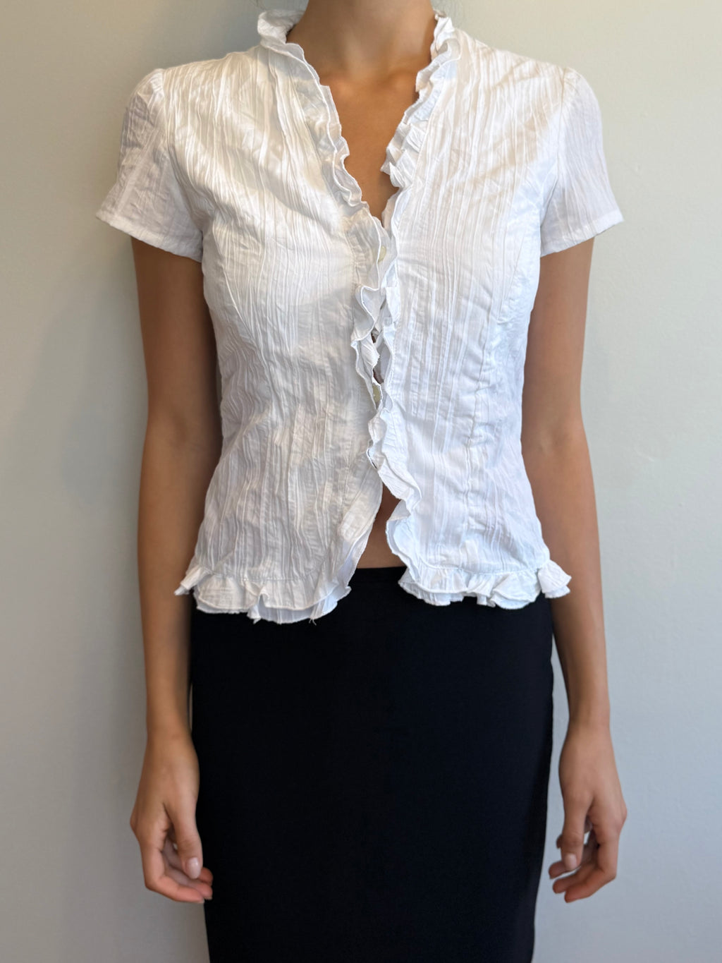 Y2k Ruffle Blouse