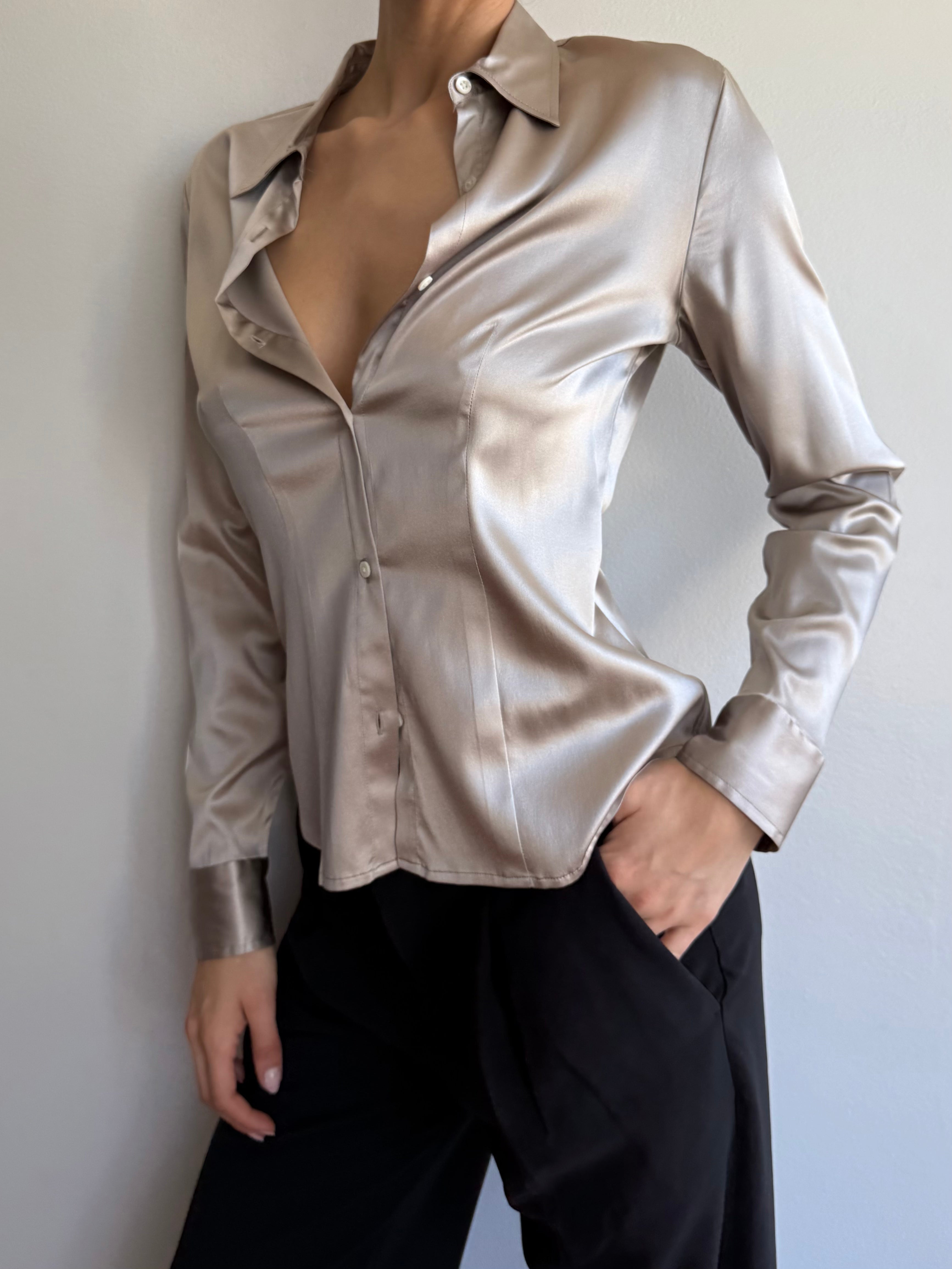 Banana Republic Stretch Silk Blouse / M