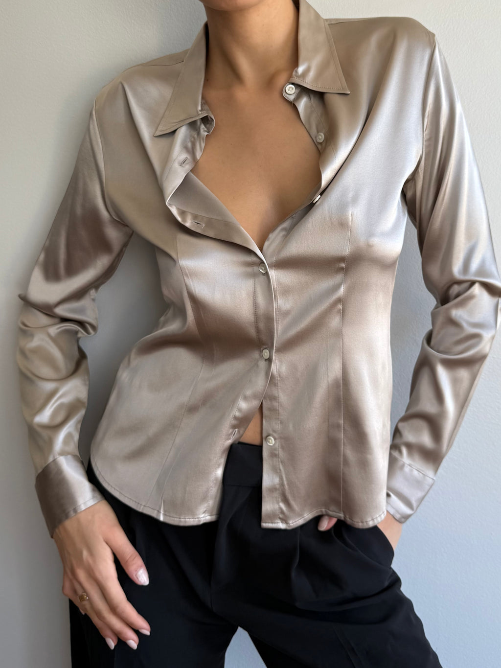 Banana Republic Stretch Silk Blouse / M