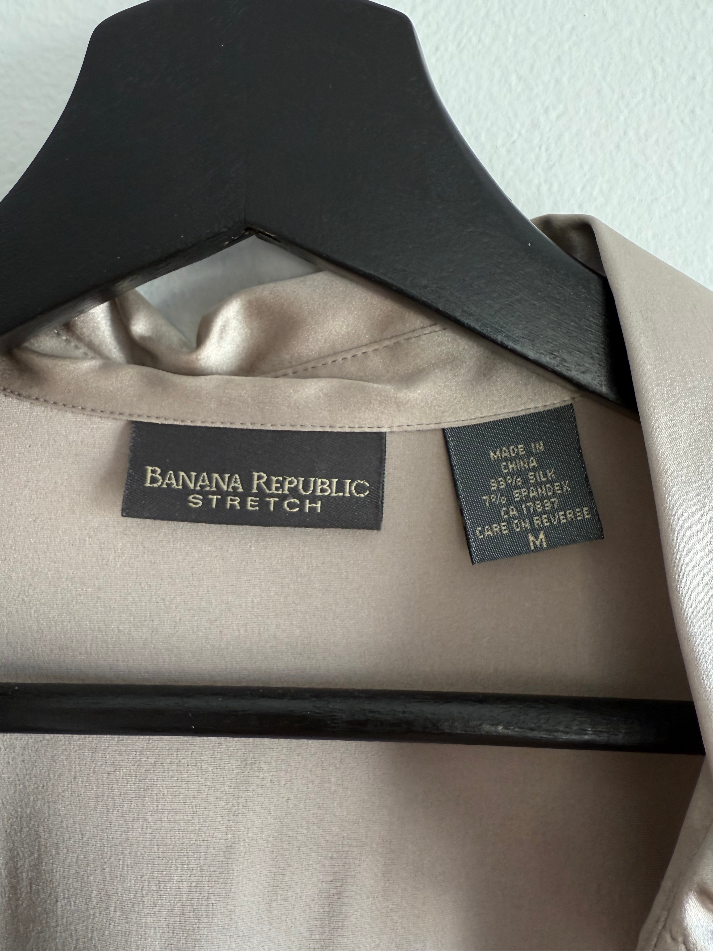 Banana Republic Stretch Silk Blouse / M