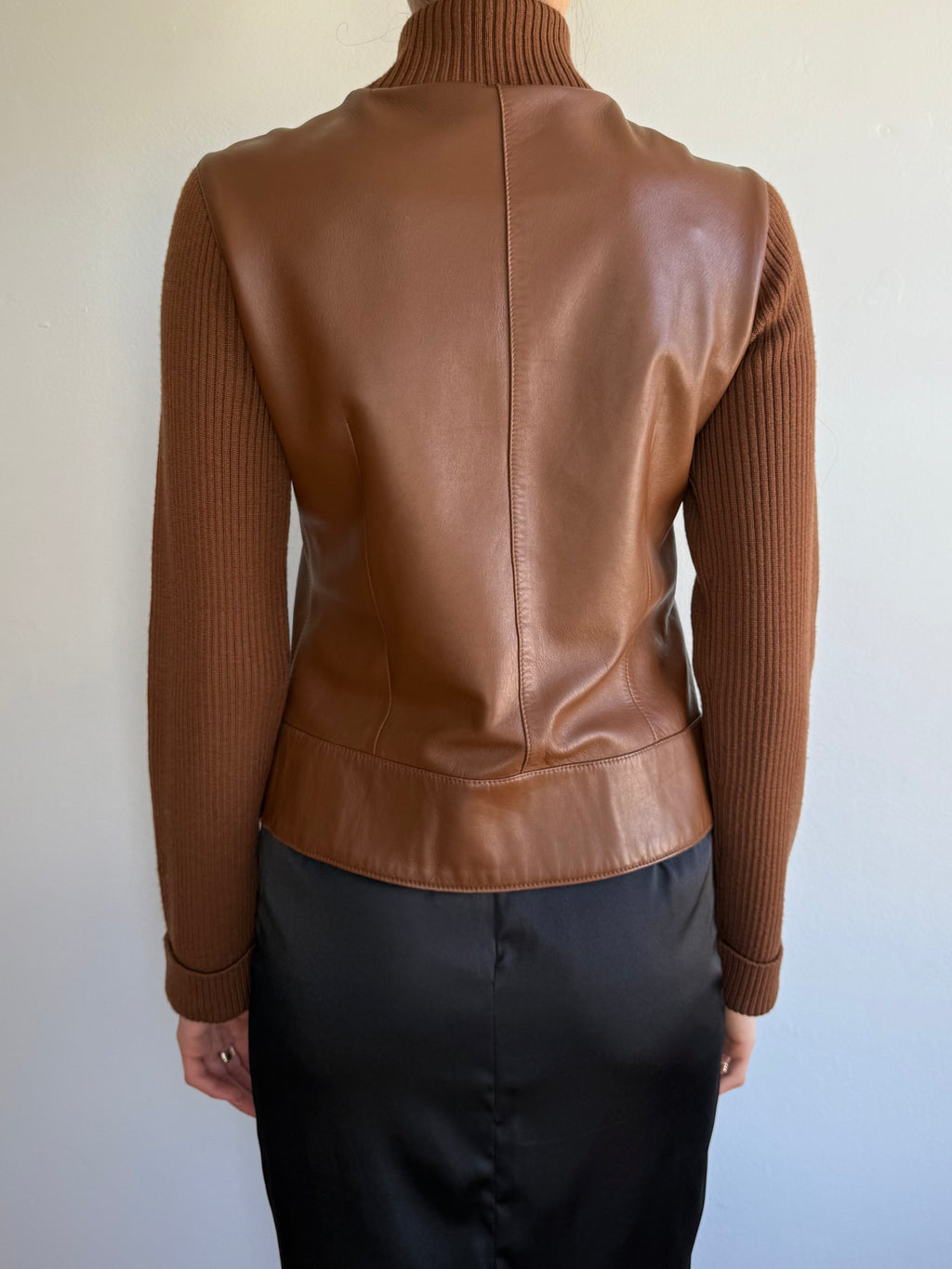 Hugo Buscati Leather & Wool Jacket