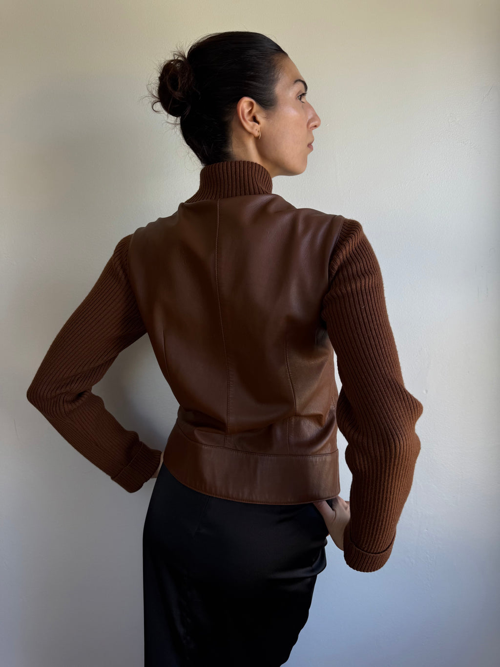 Hugo Buscati Leather & Wool Jacket