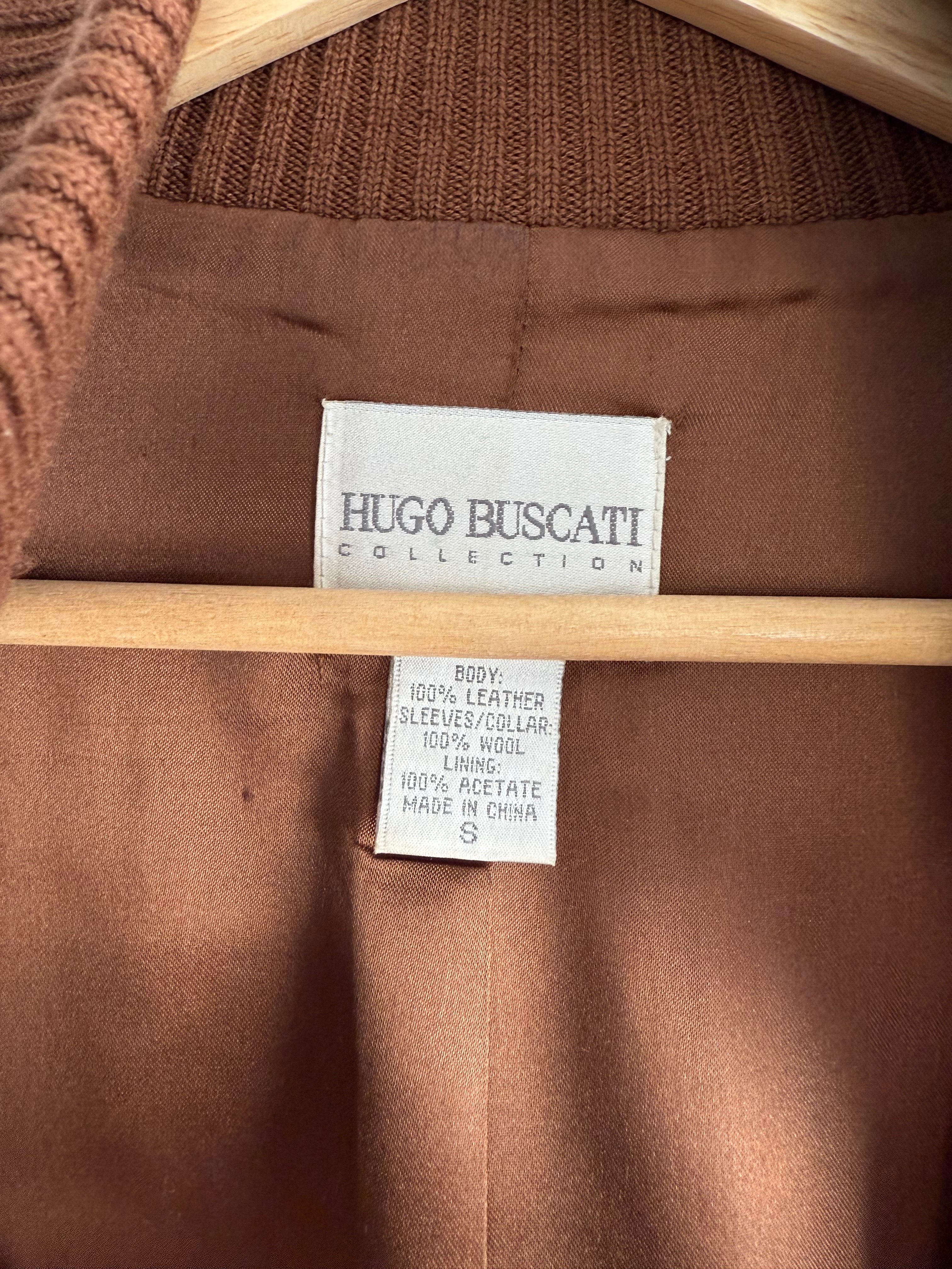 Hugo Buscati Leather & Wool Jacket