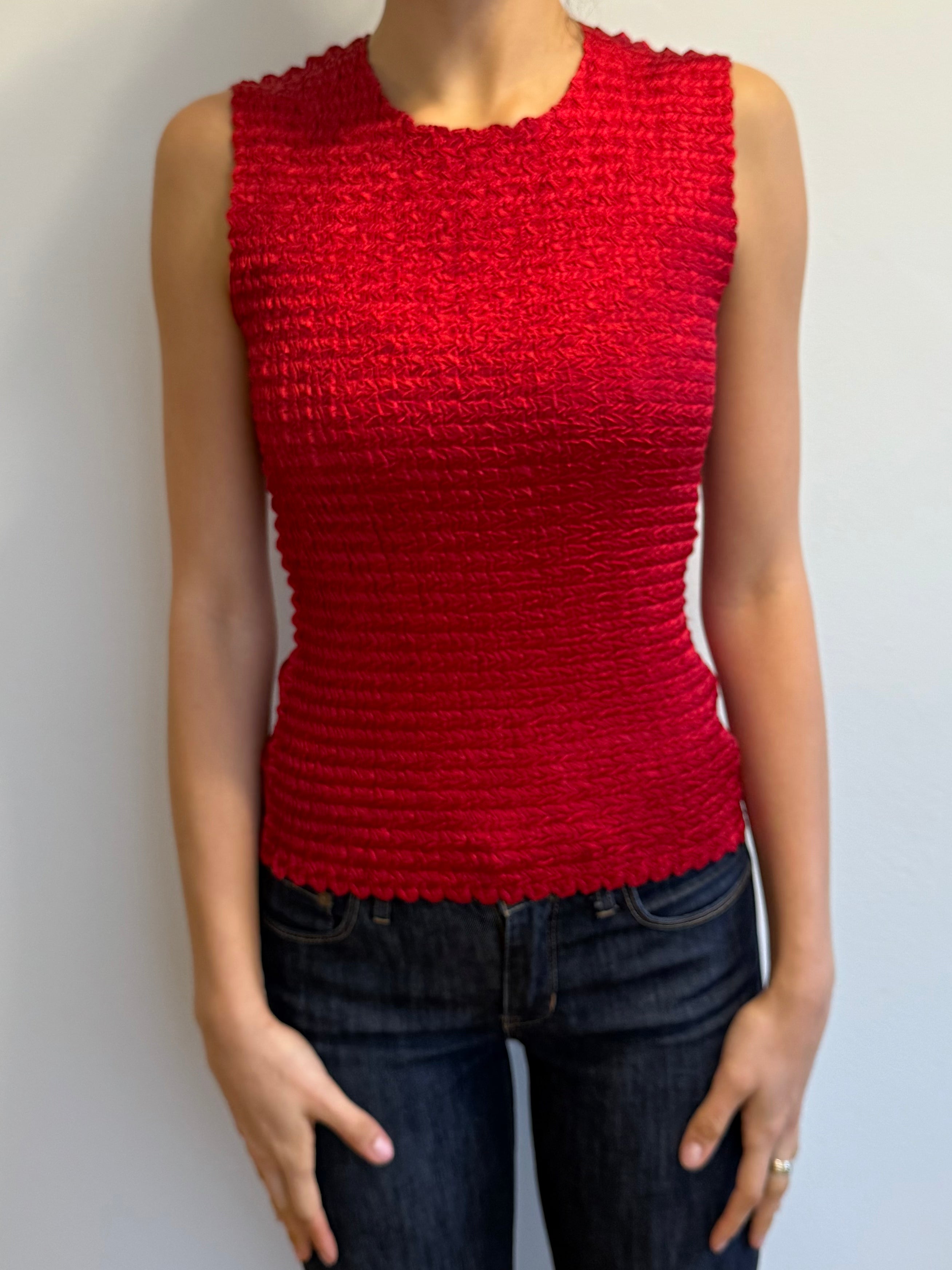 Y2k Red Stretchy Tank