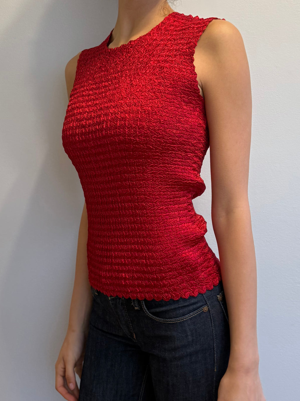 Y2k Red Stretchy Tank