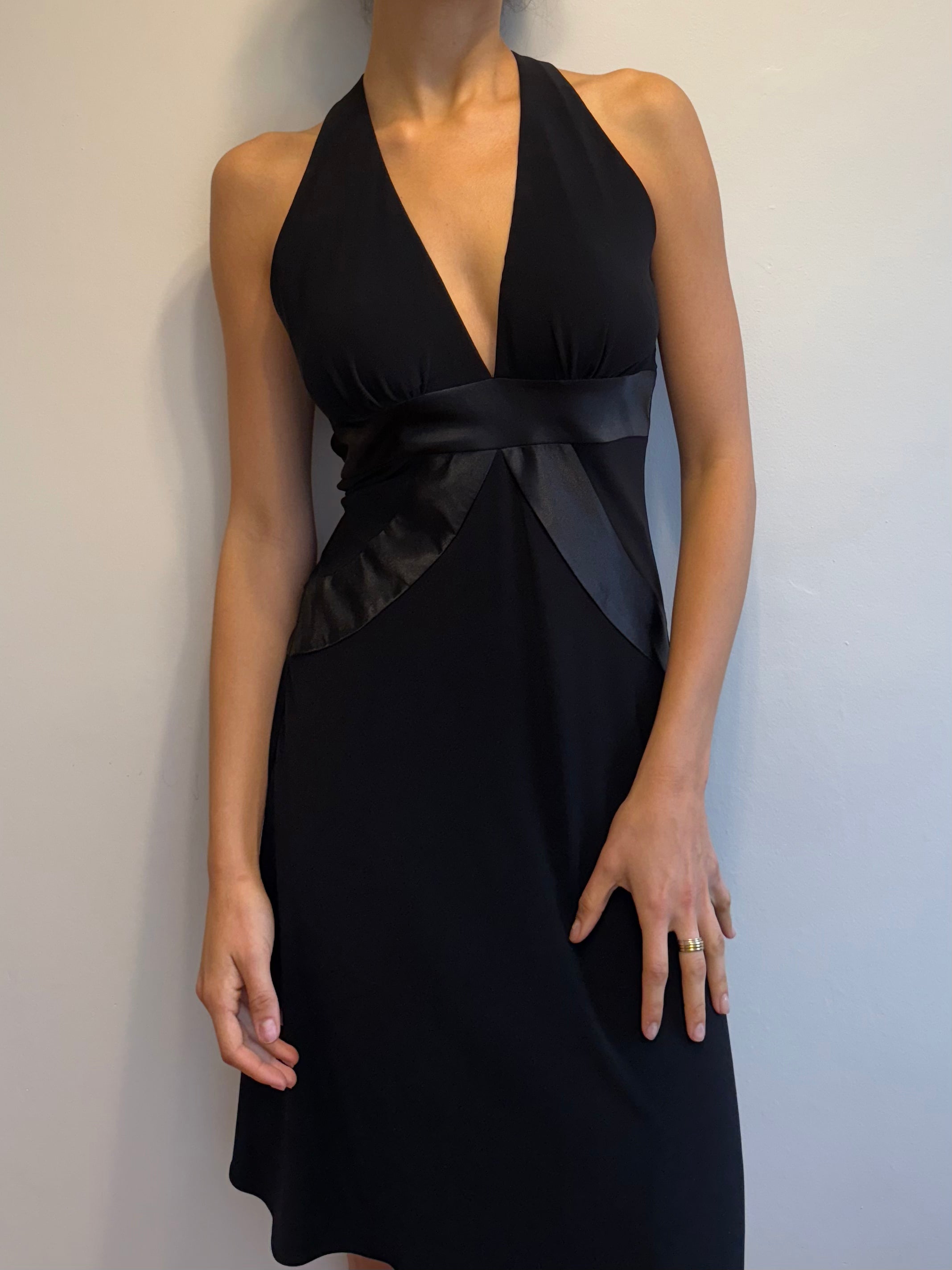 90s Open Back Midi Dress