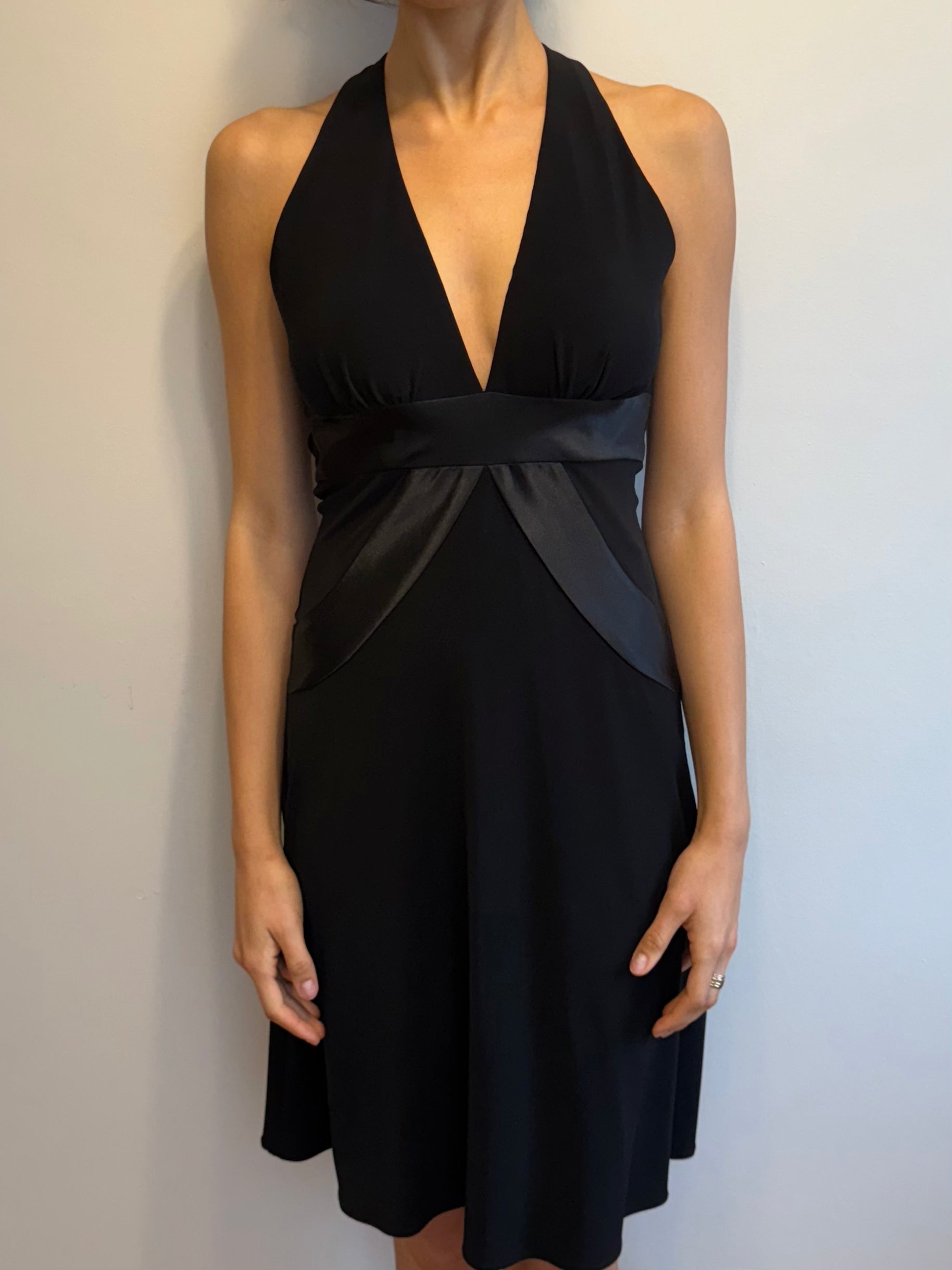 90s Open Back Midi Dress