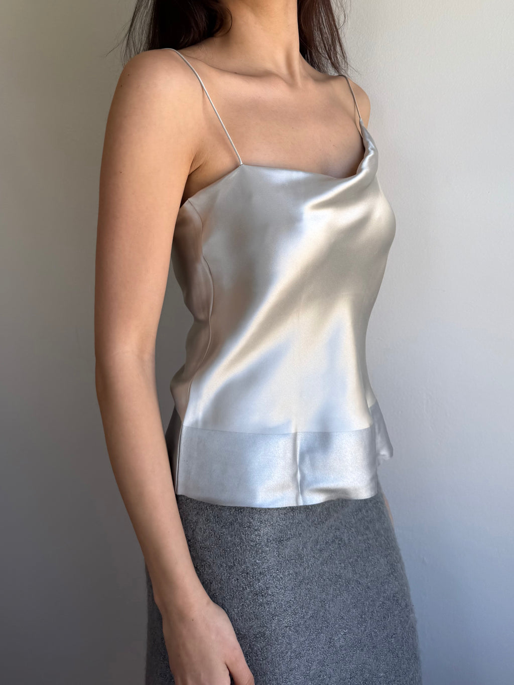 DKNY Gray Silk Cami / 4