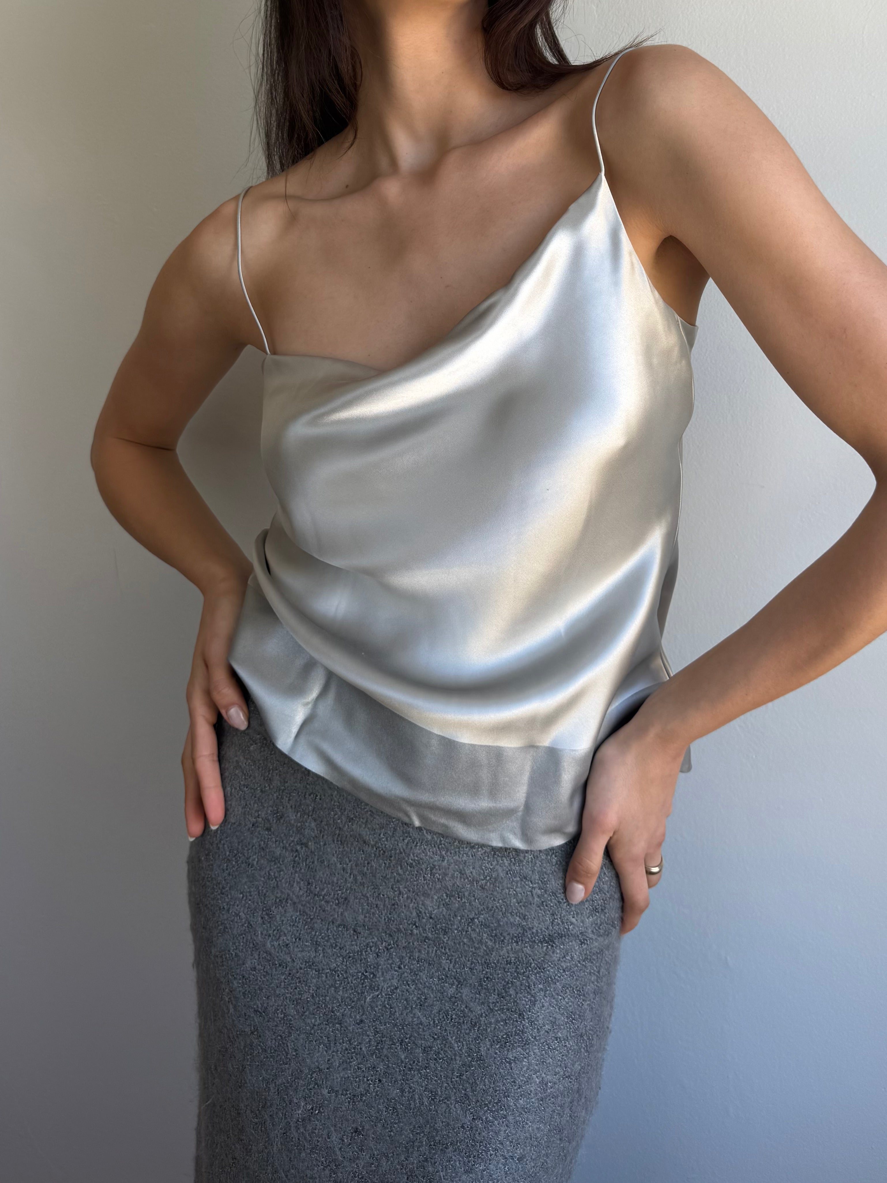 DKNY Gray Silk Cami / 4