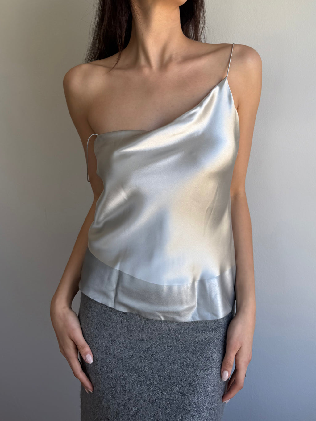 DKNY Gray Silk Cami / 4