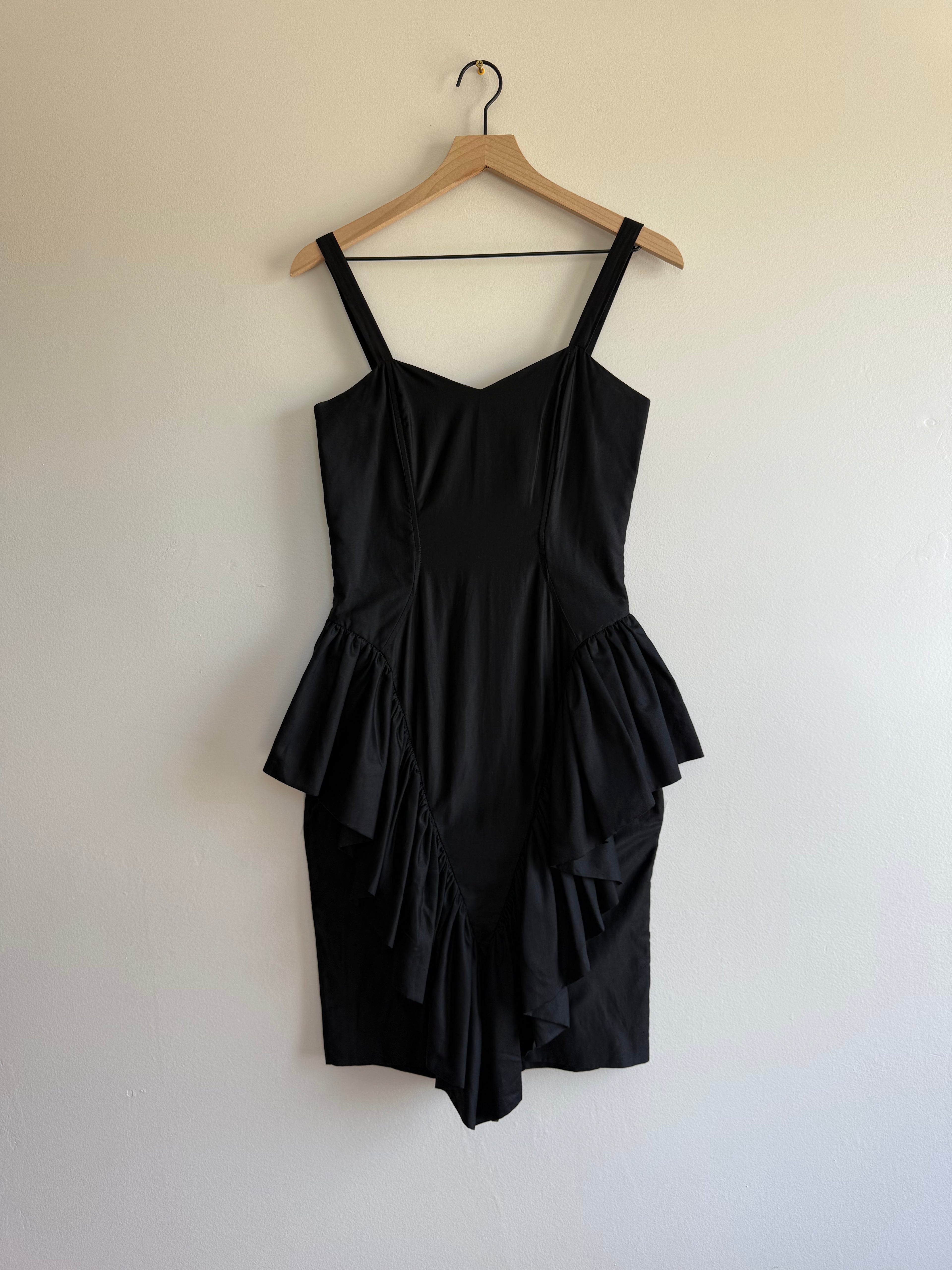 Vintage Les Nuits D’Elodie Paris Ruffle Dress / 40