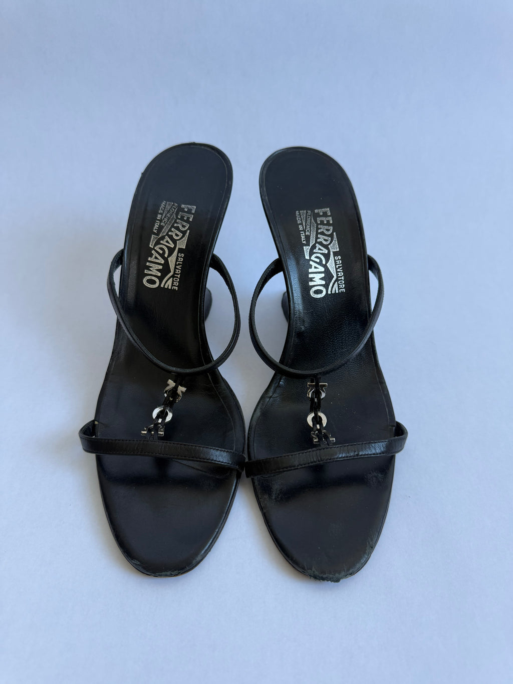 Salvatore Ferragamo Black Wedges