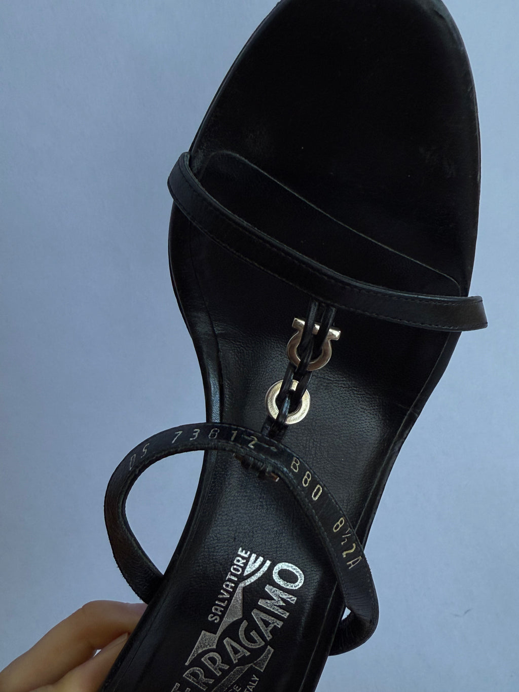 Salvatore Ferragamo Black Wedges