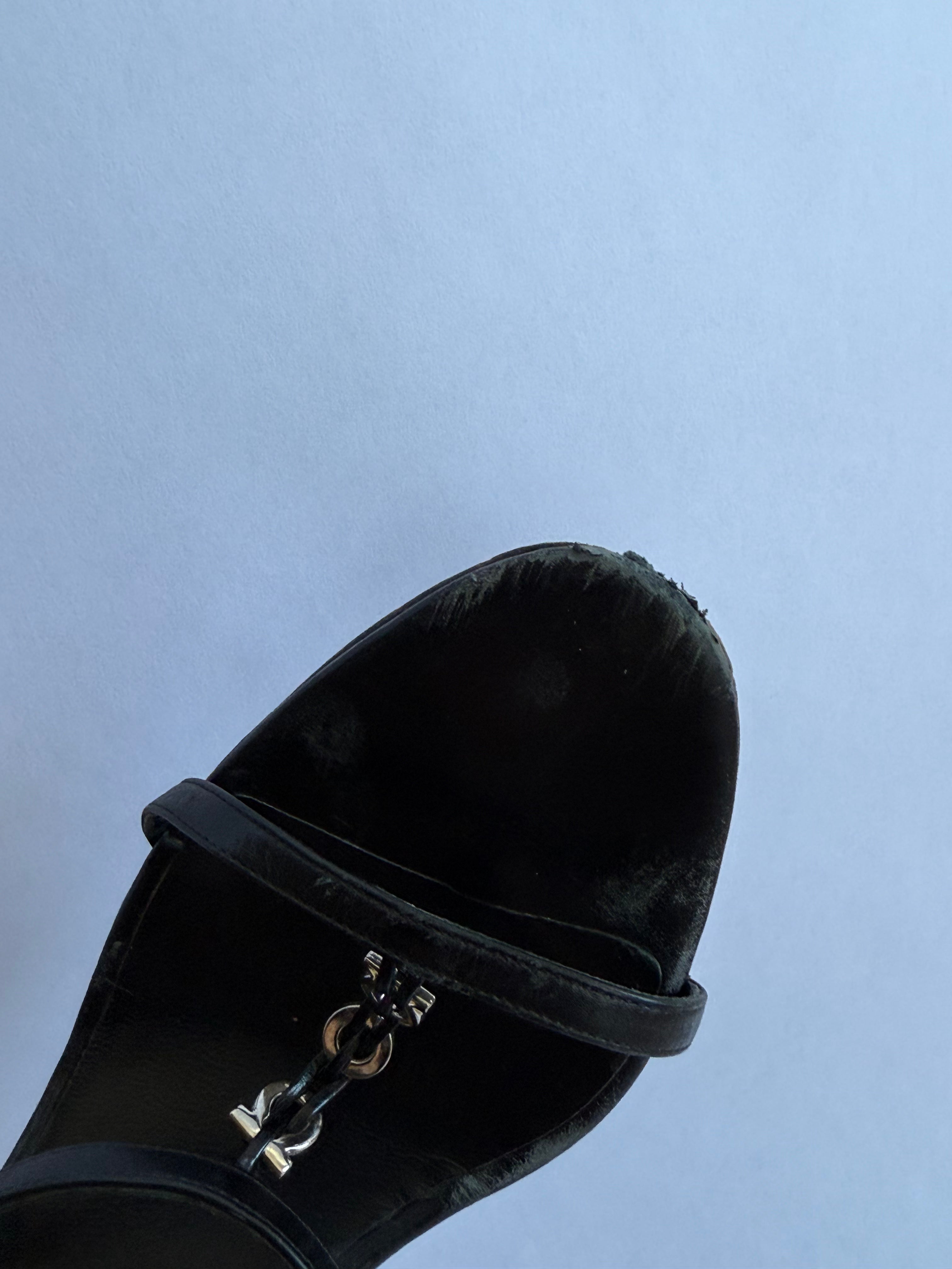 Salvatore Ferragamo Black Wedges