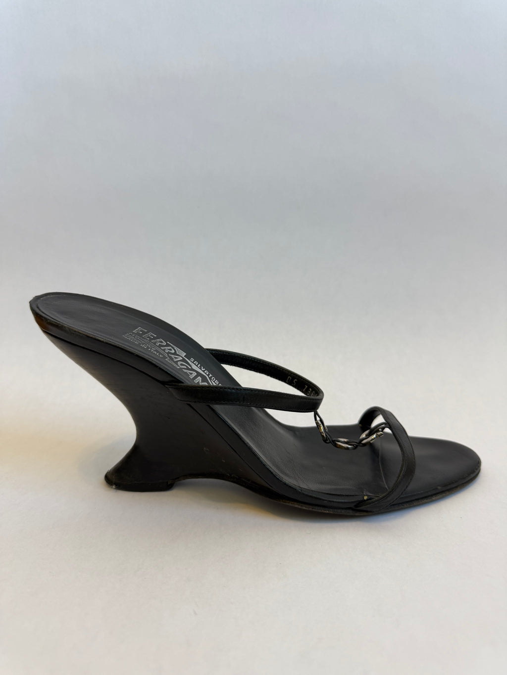Salvatore Ferragamo Black Wedges