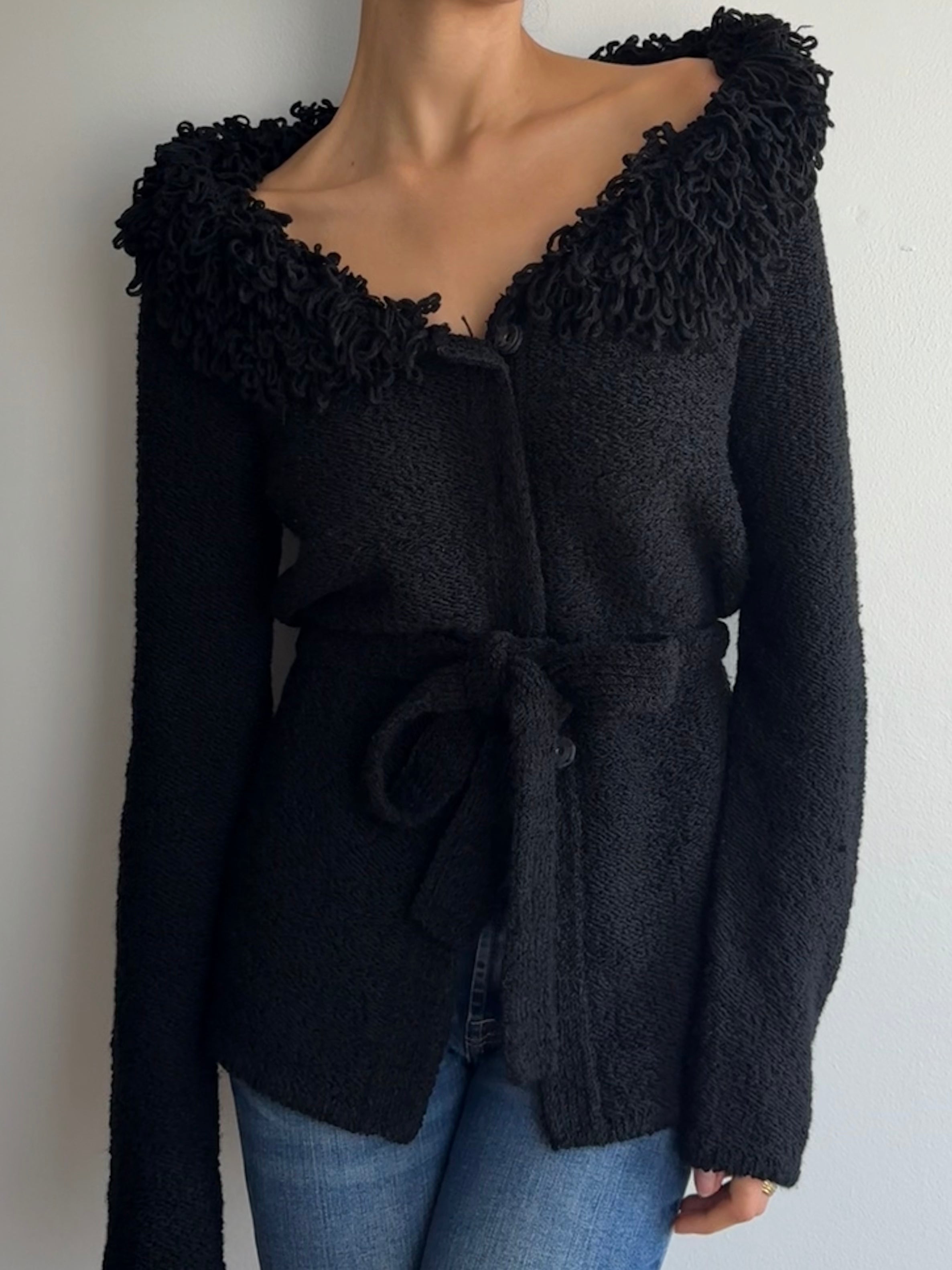 White House Black Market Shag Cardigan