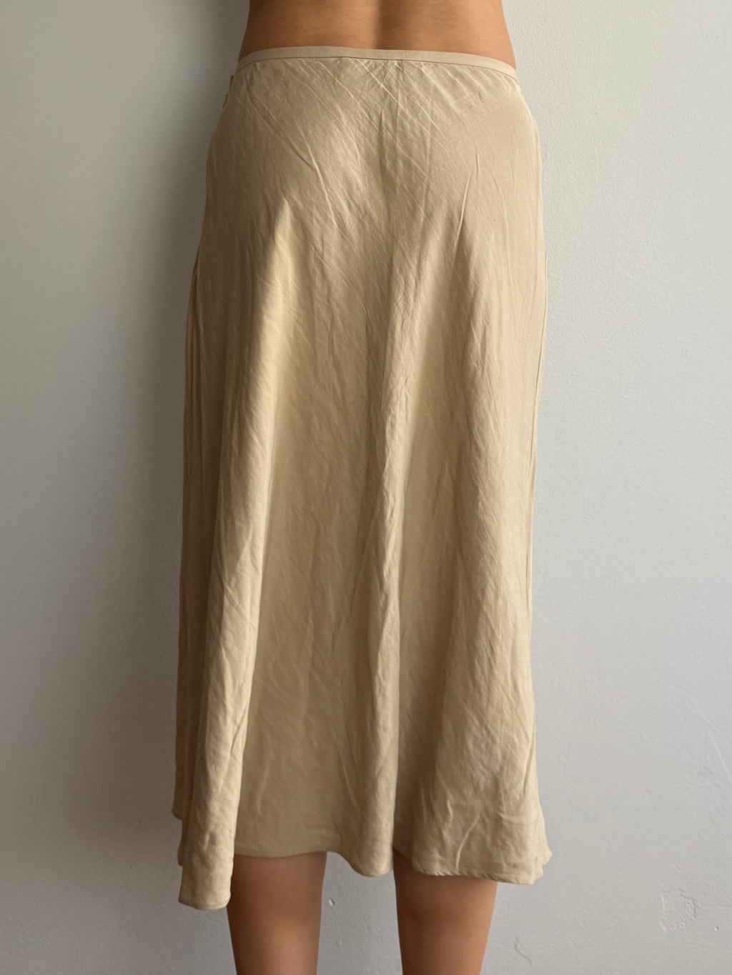 Talbots Beige Midi Skirt