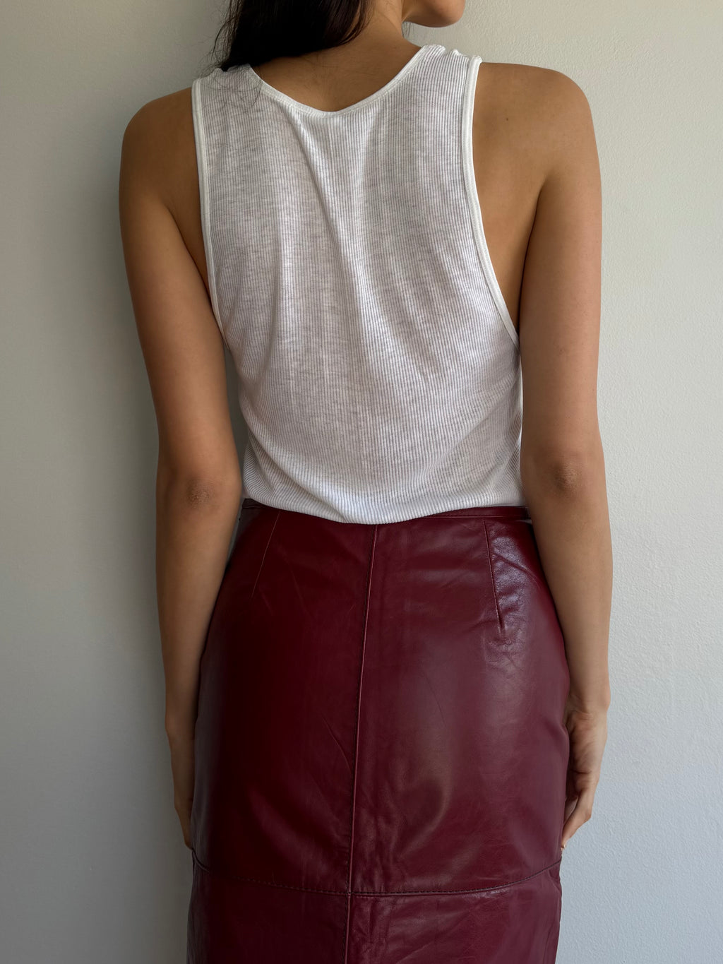 Perfect Vintage White Ribbed Tank