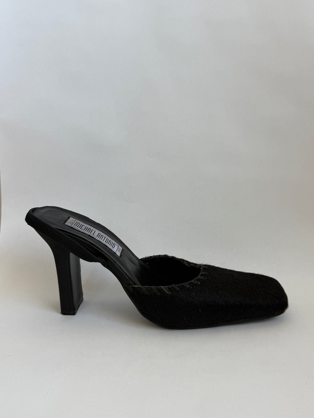 Ponyhair Slingback Mules / 7.5