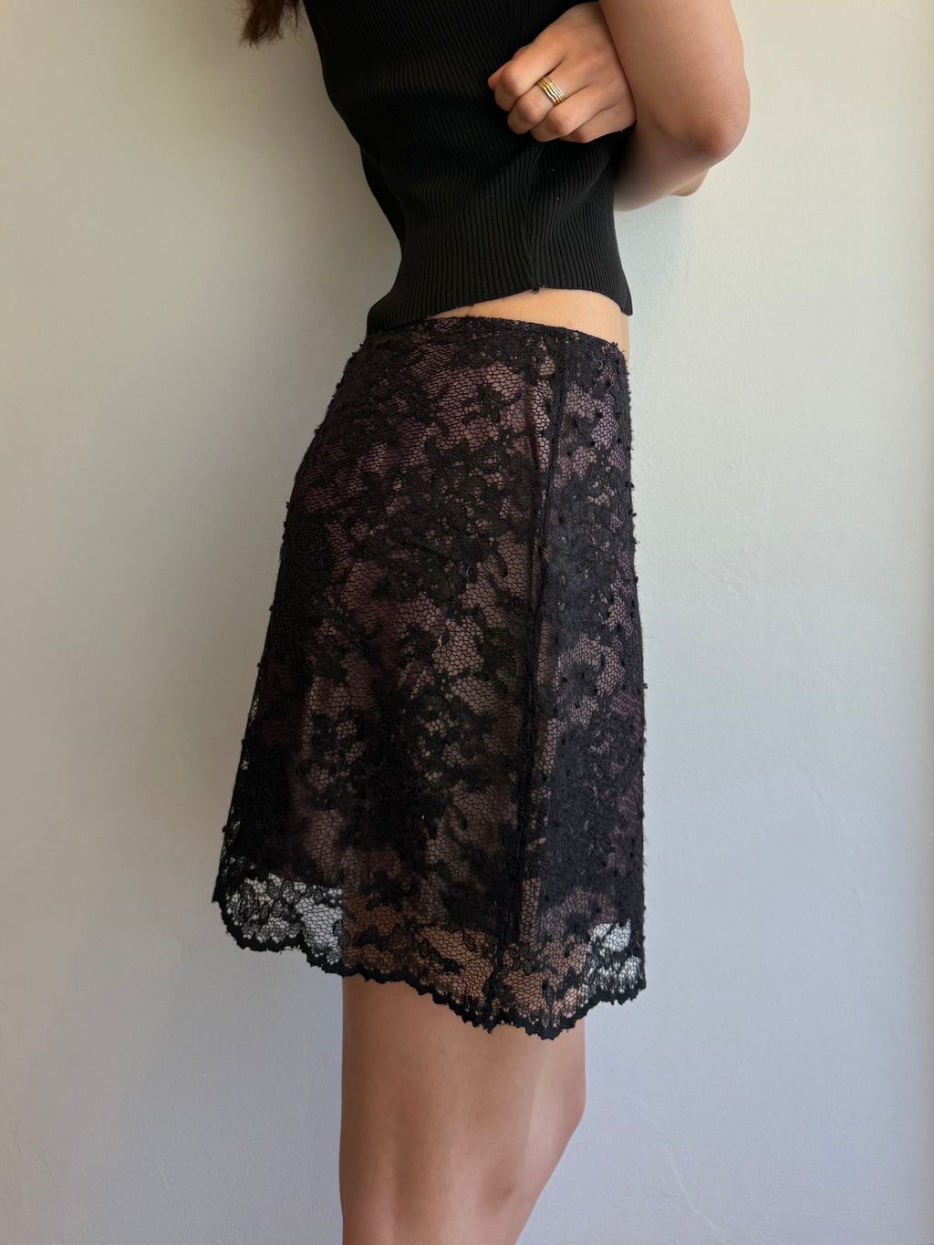 Vintage Guess Lace Skirt / 8