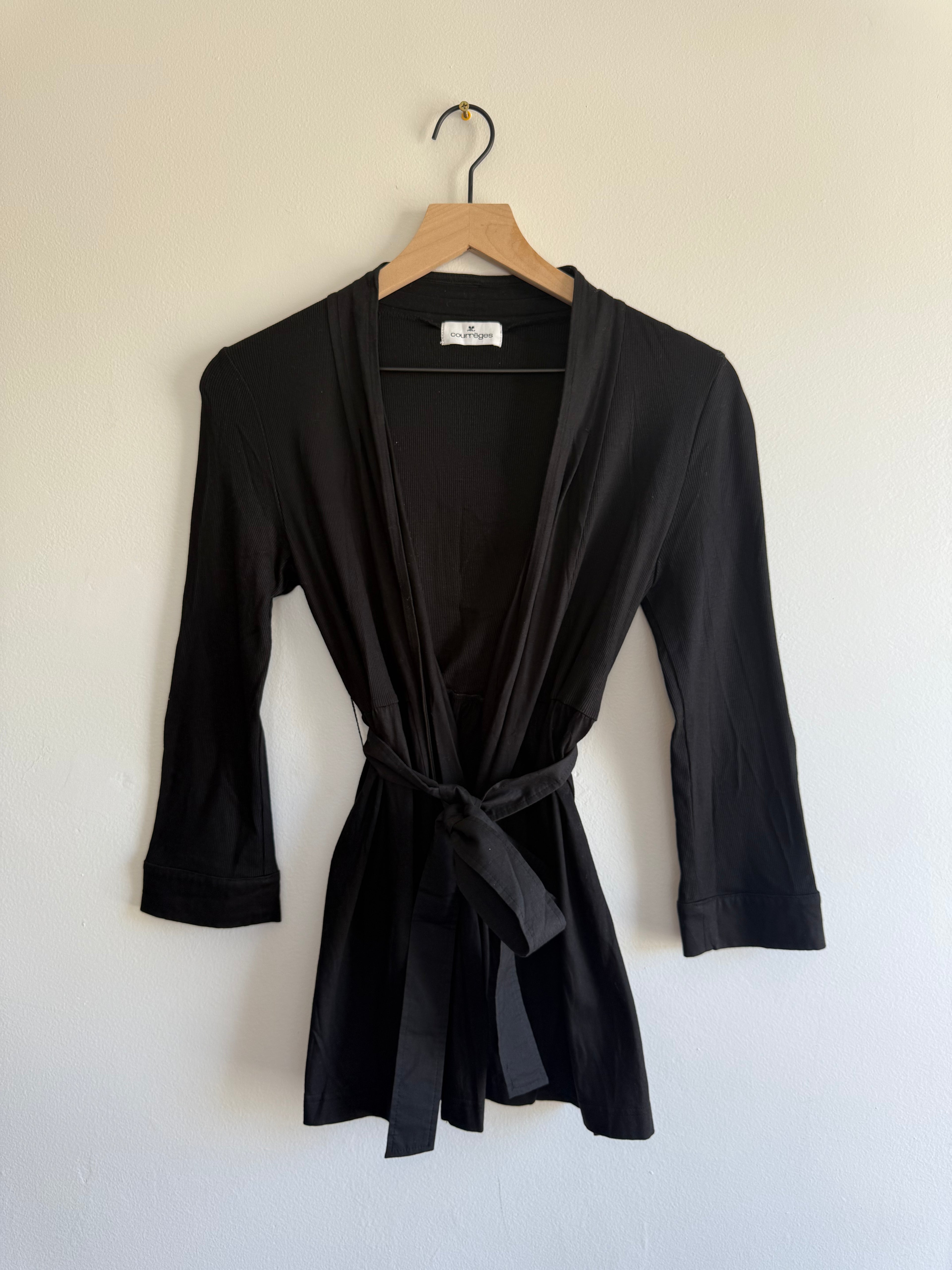 Courrèges Wrap Sleeve Cardigan / 38