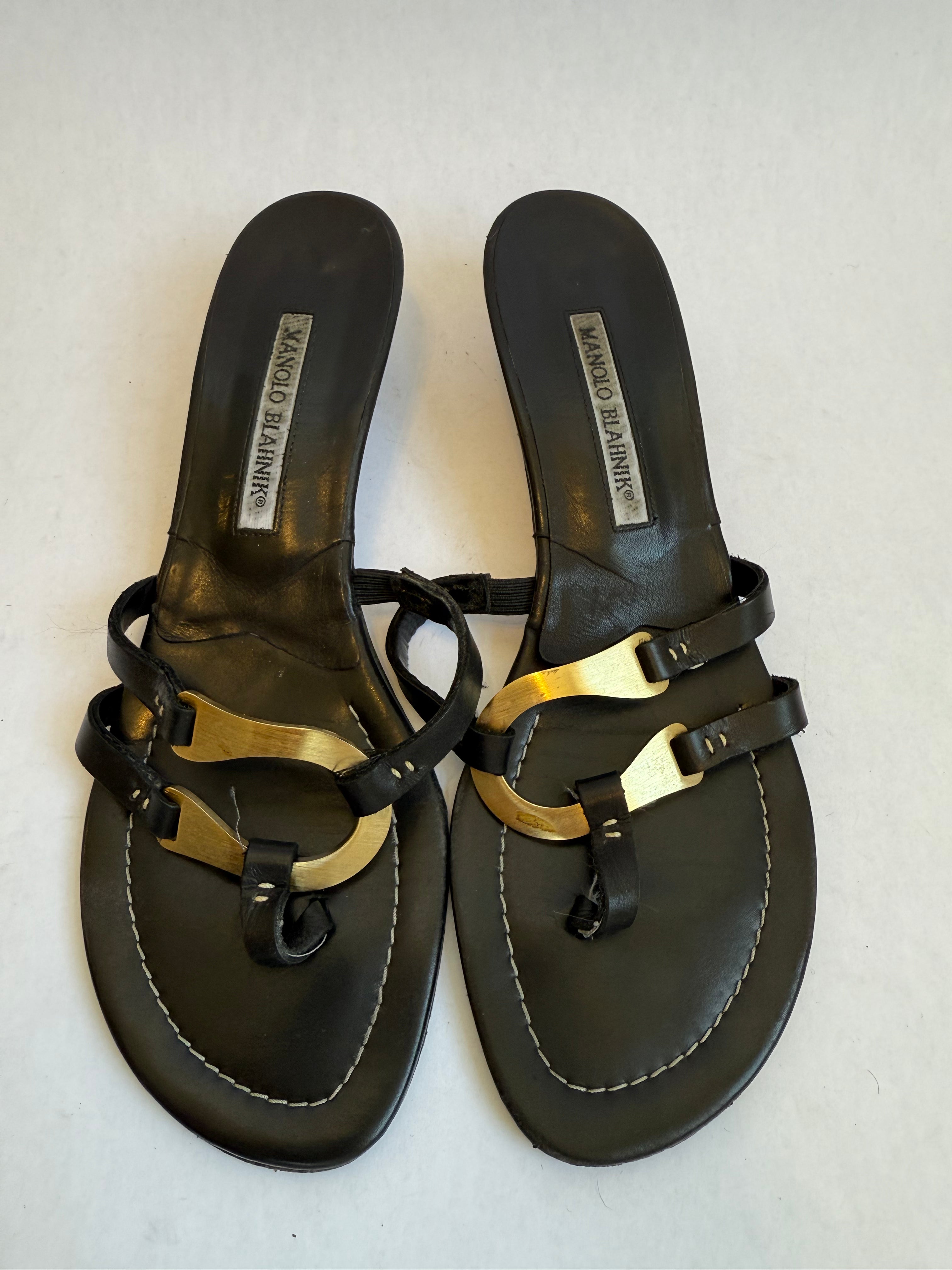 Vintage Manolo Blahnik Sandals / US 9