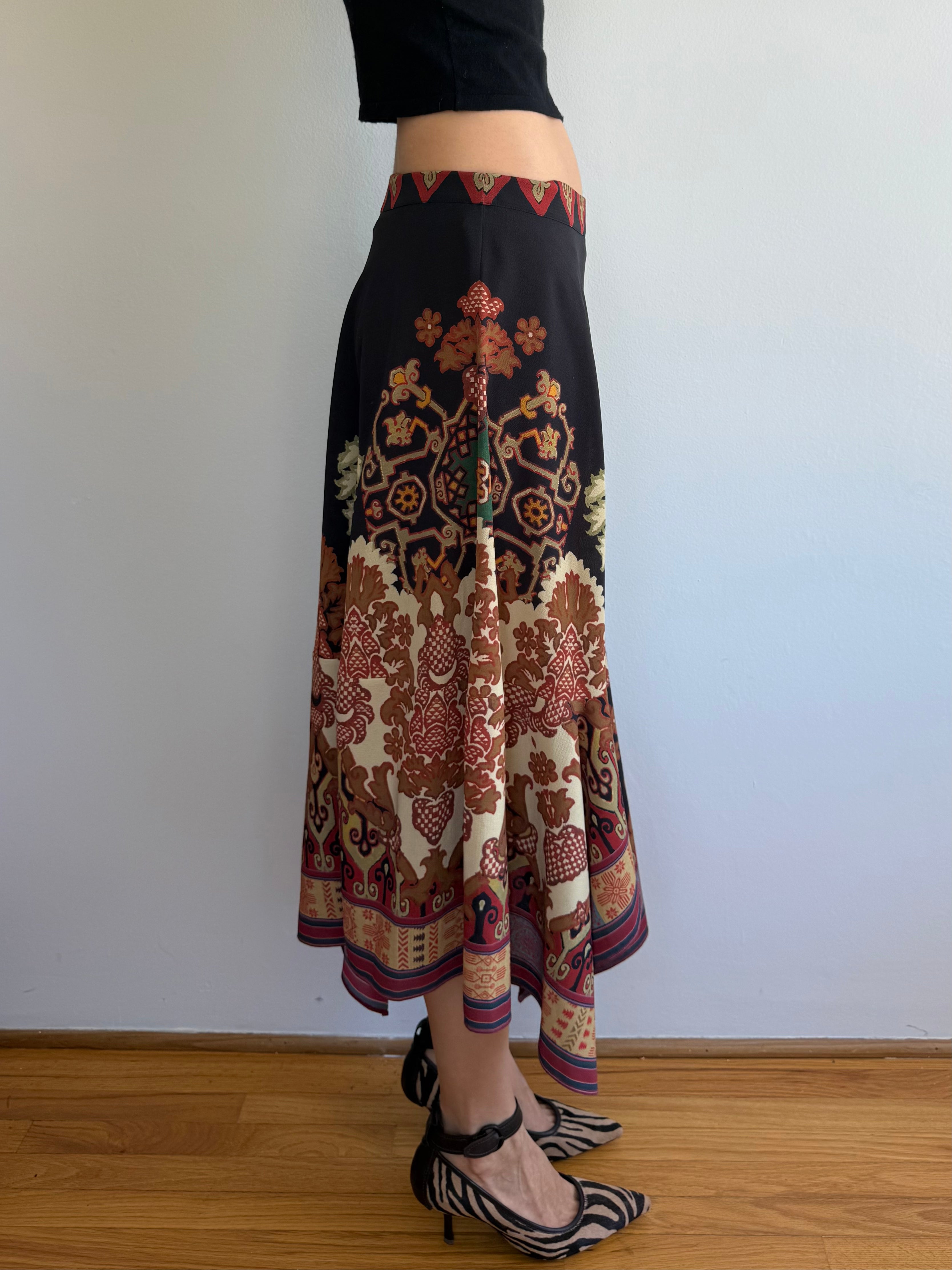 Etro Asymmetrical Skirt / 46