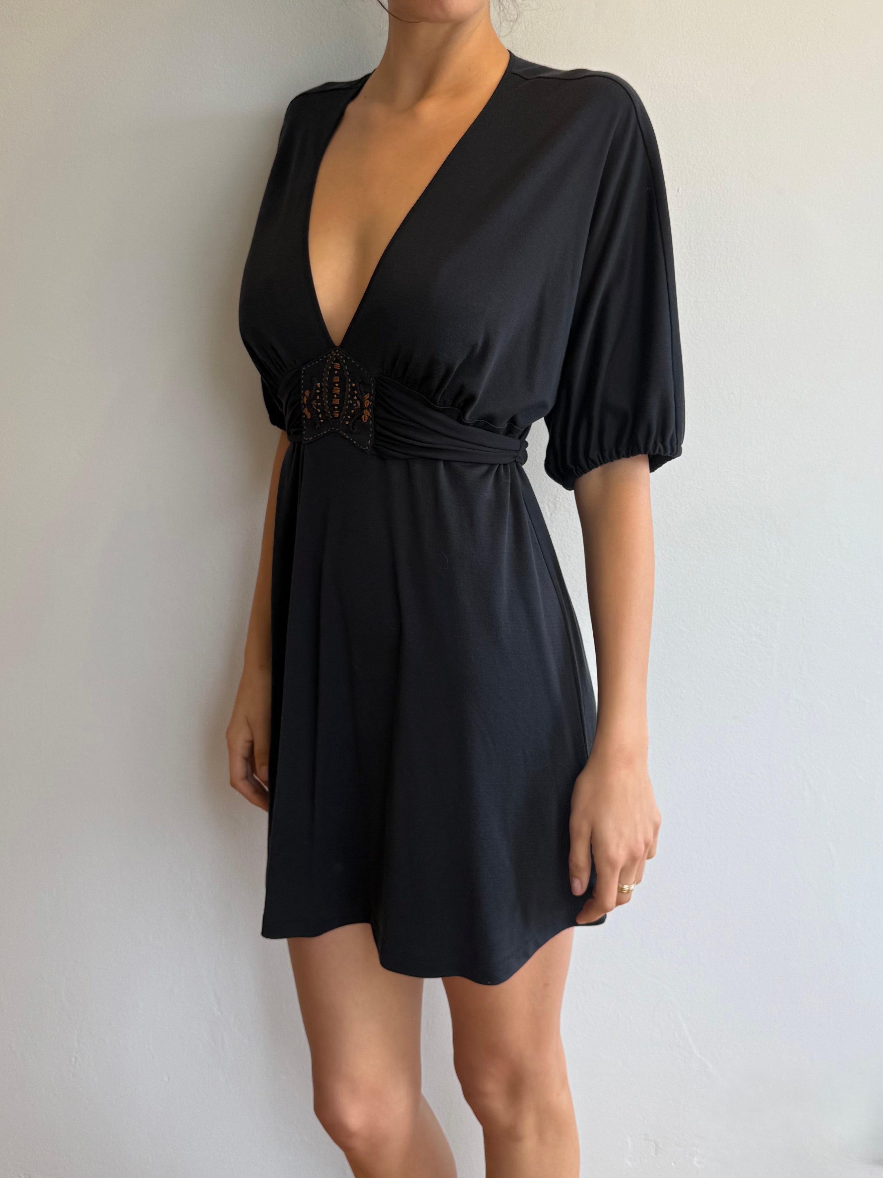 Vintage Black Tie Dress