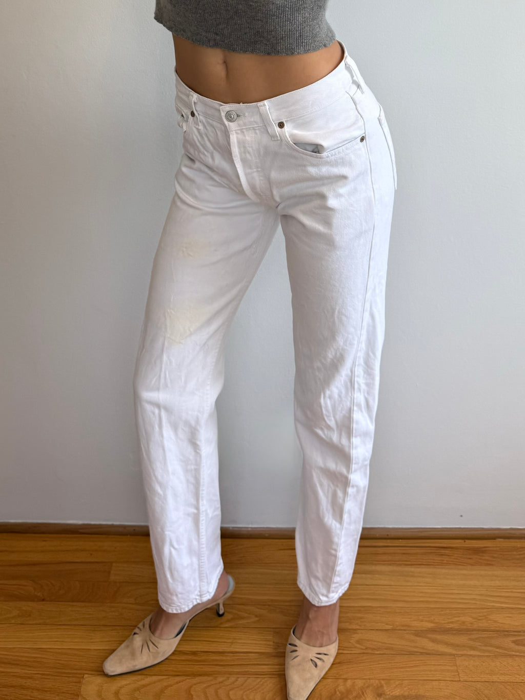 Vintage White 501 Levi's