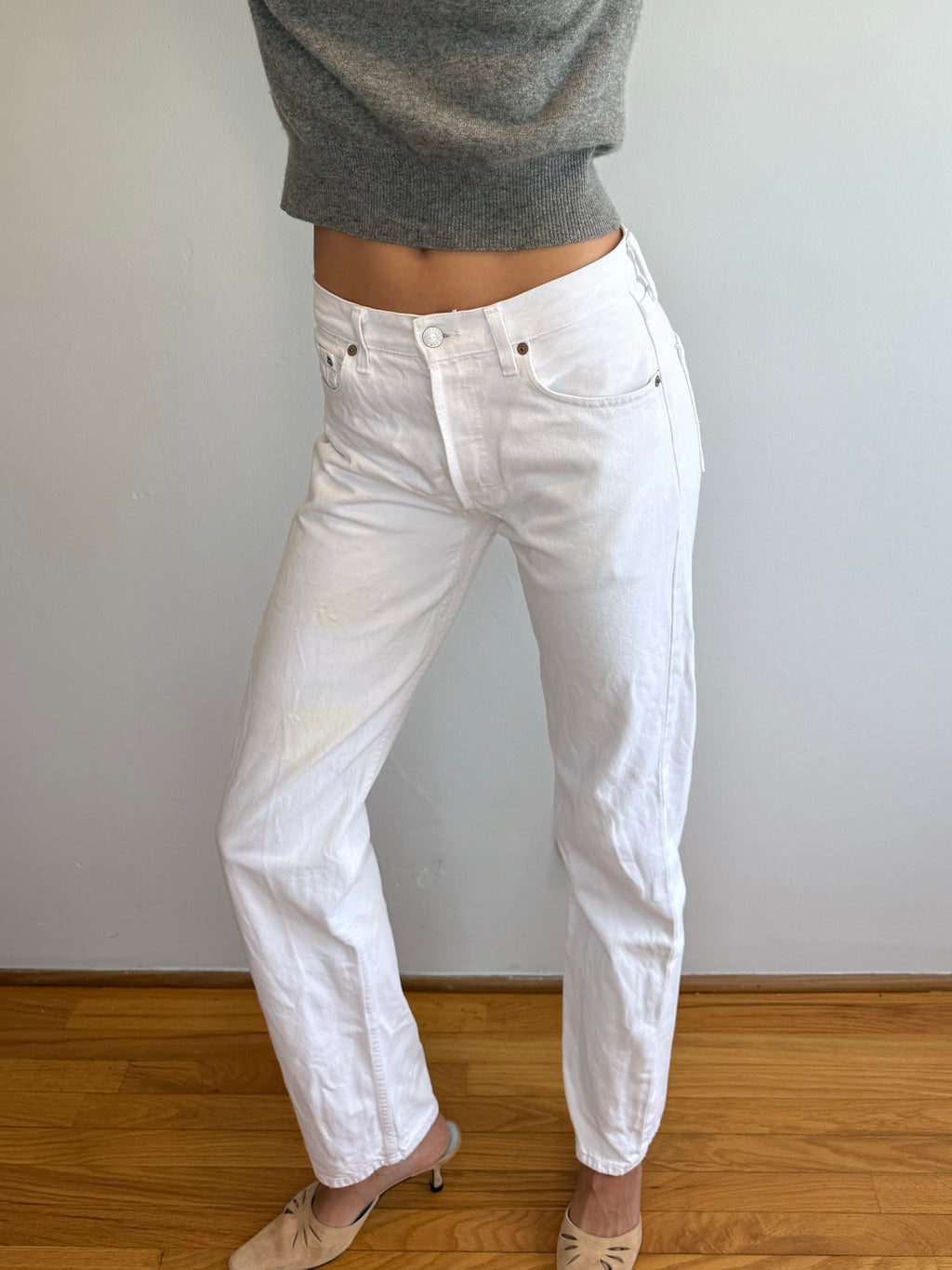Vintage White 501 Levi's
