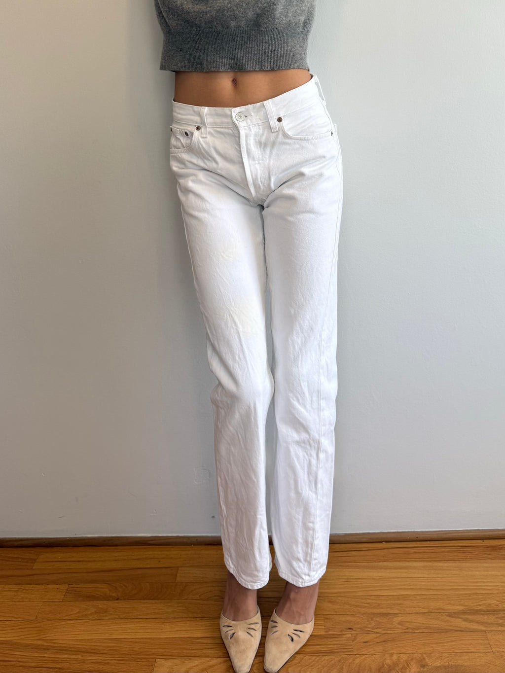 Vintage White 501 Levi's