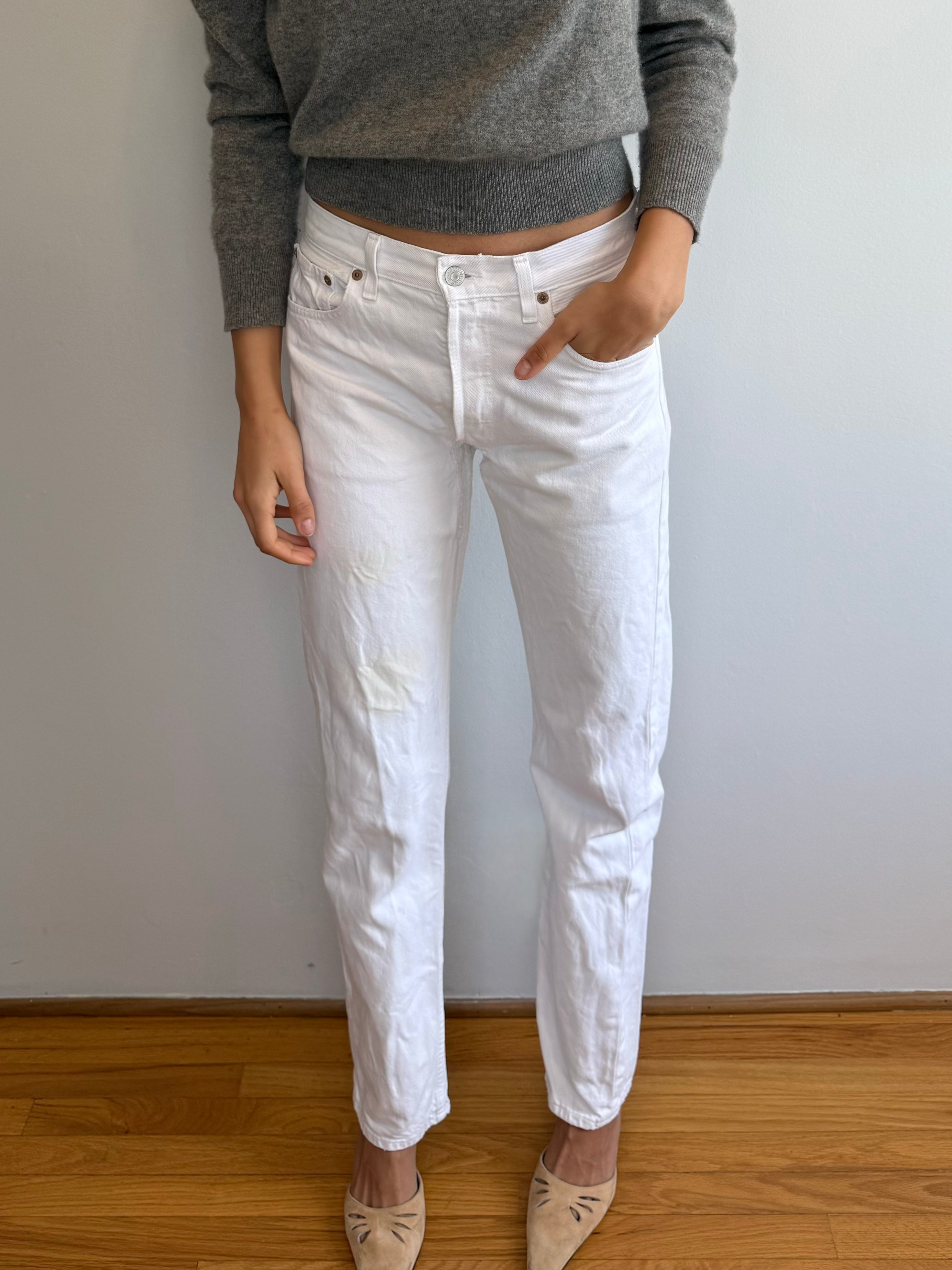 Vintage White 501 Levi's