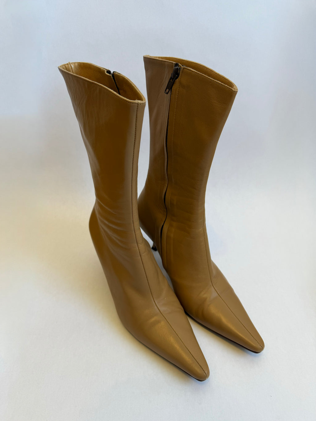 Enrico Antinori Tan Leather Boots